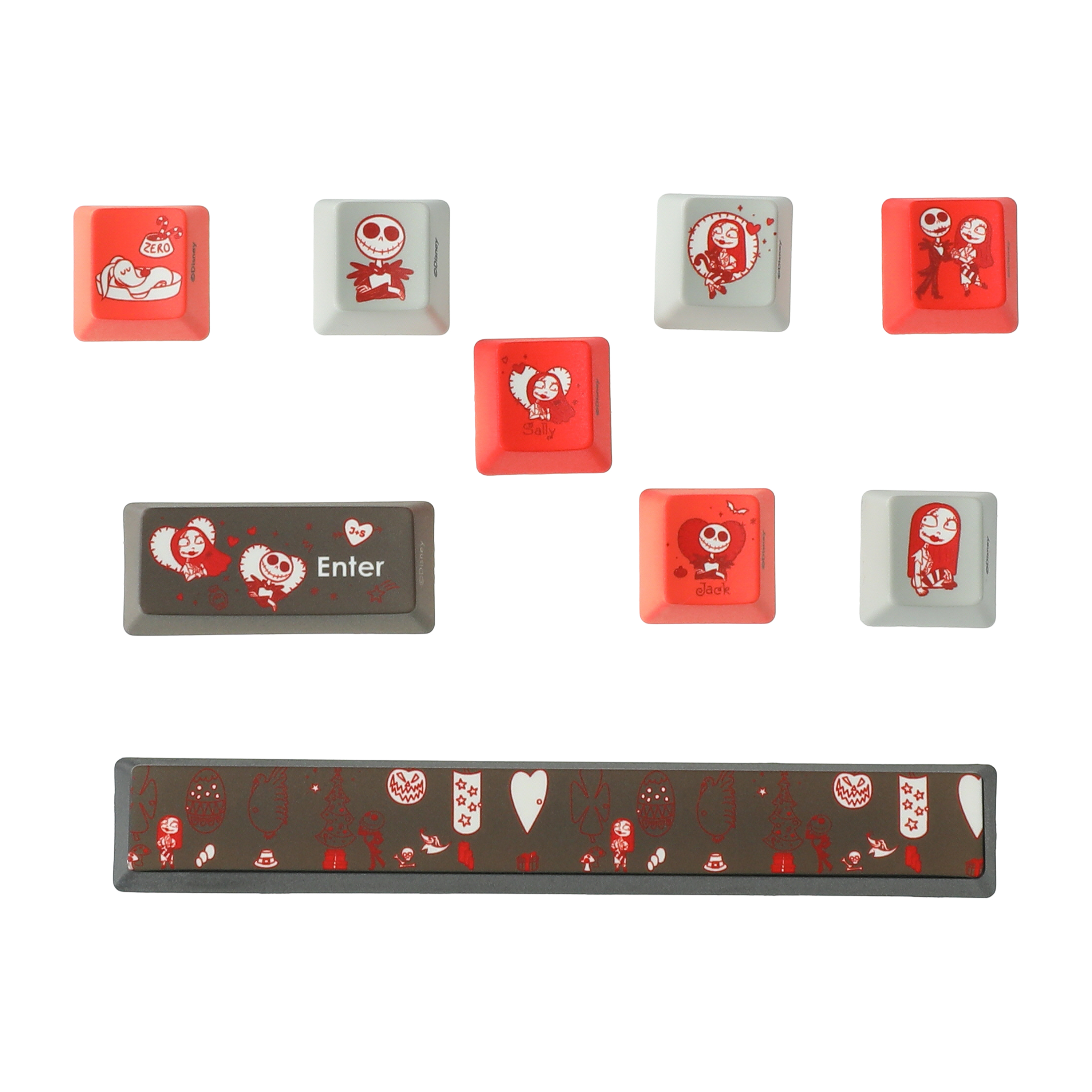 Licensed Halloween Key Caps Set 9-Pieces