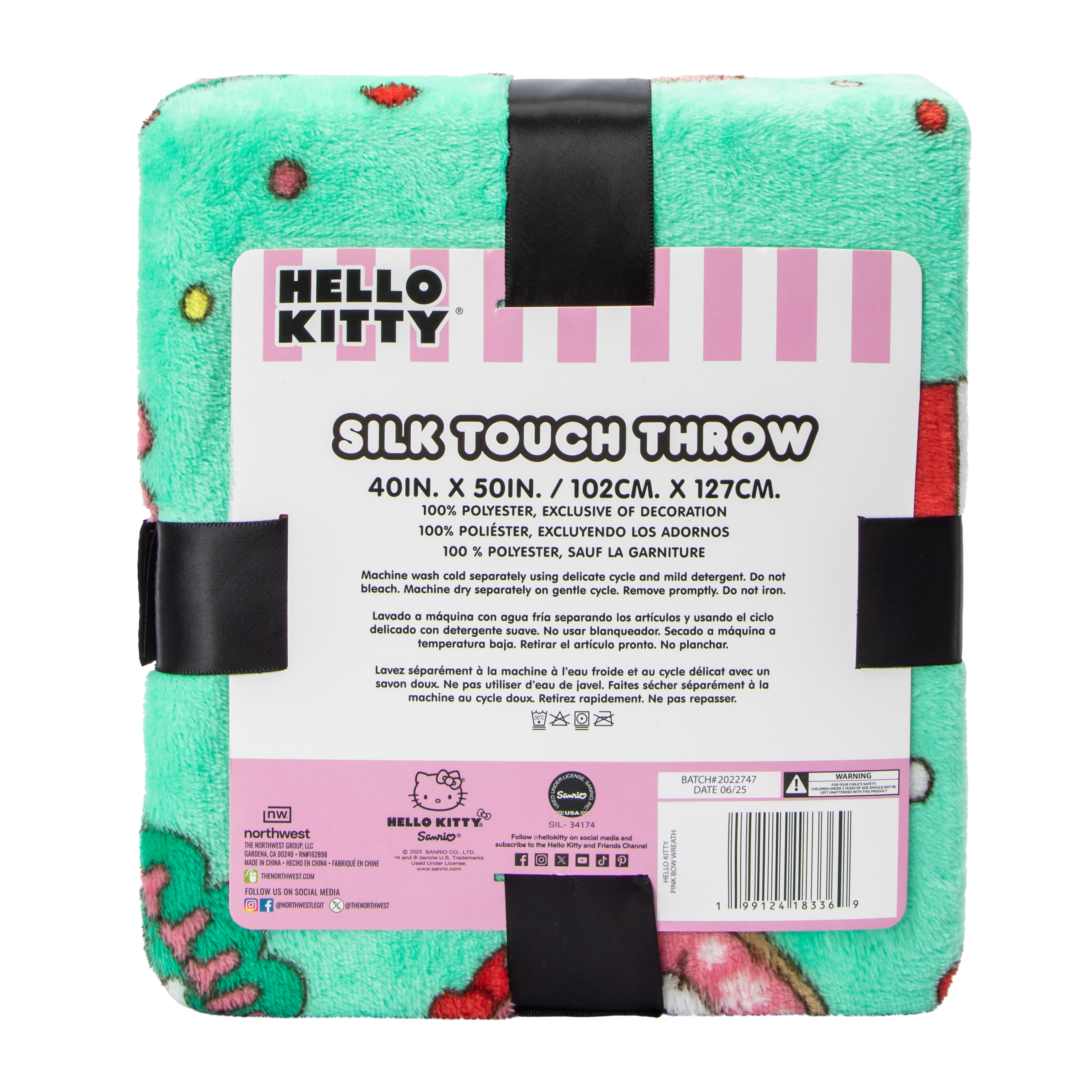 Hello Kitty® Silk Touch Throw 40inx50in