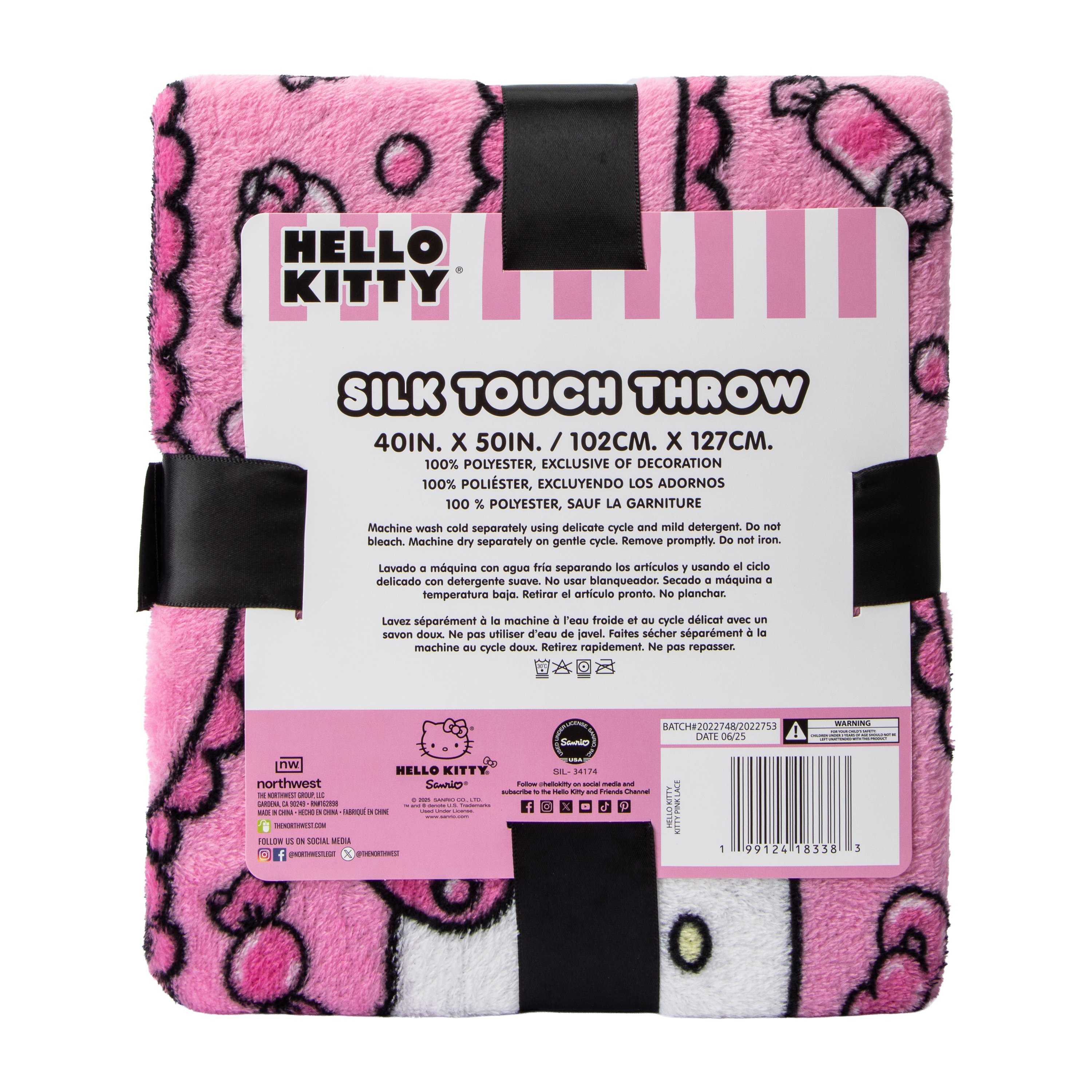 Hello Kitty® Silk Touch Throw 40inx50in