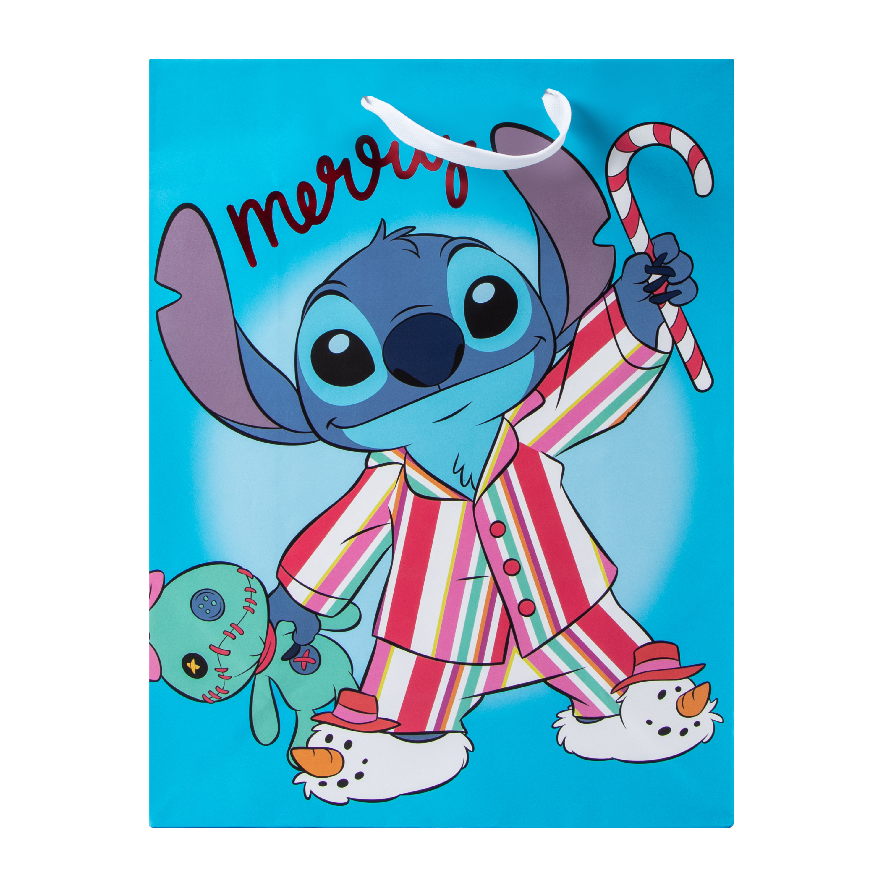 Christmas Disney Stitch Gift Bag