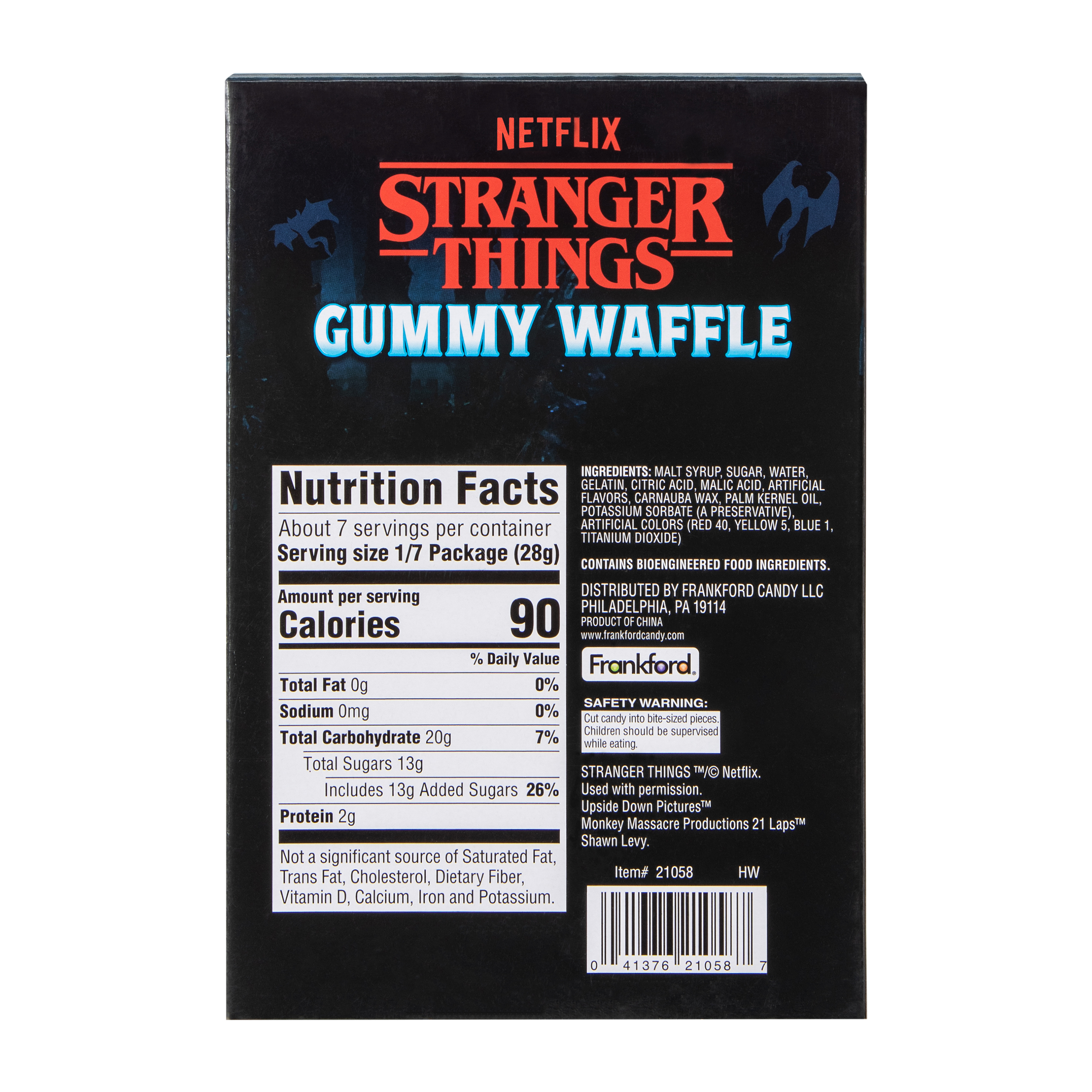 Netflix Stranger Things Gummy Waffle Candy 7.05oz