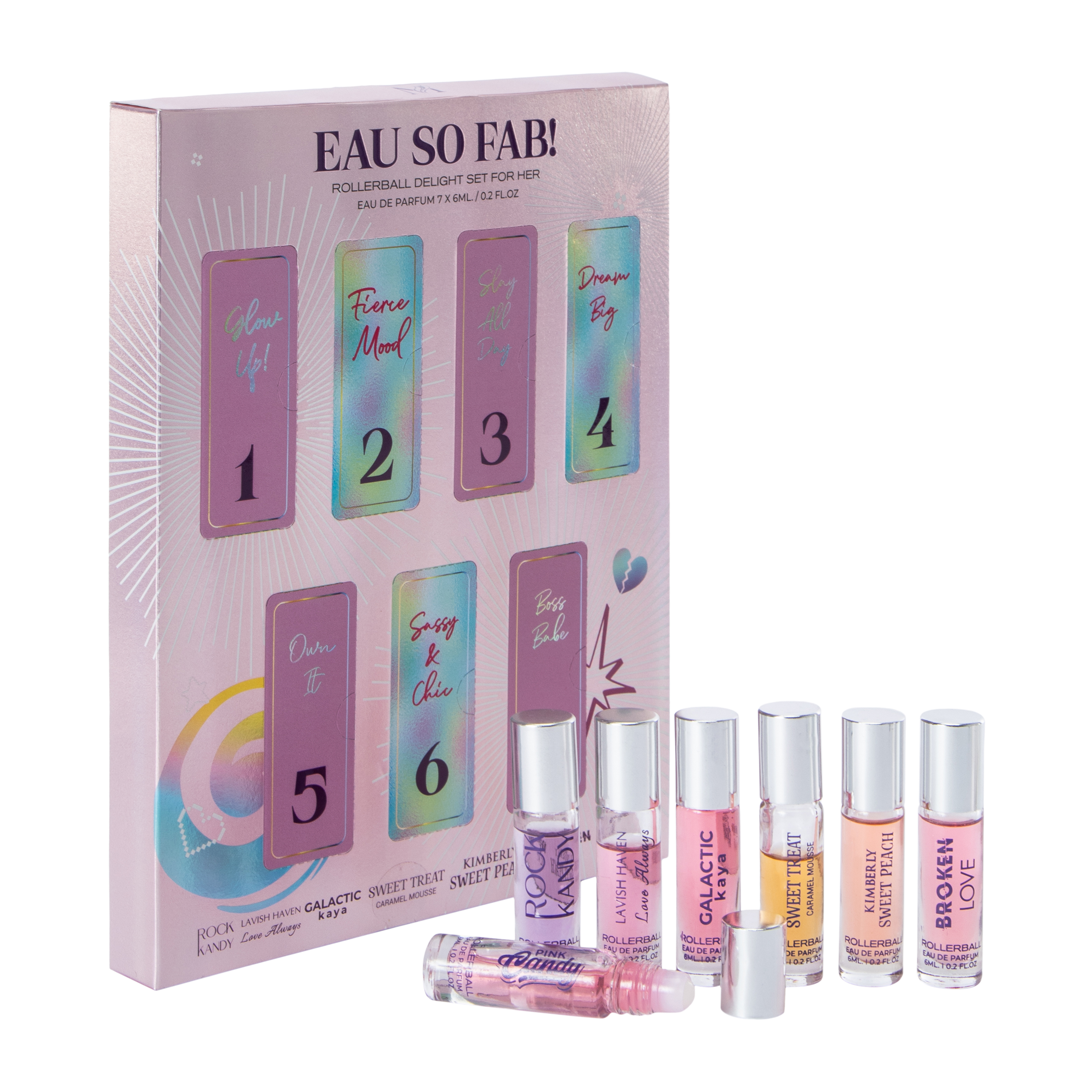 Eau So Fab! Rollerball Eau De Parfum Delight Set For Her 7-Pack