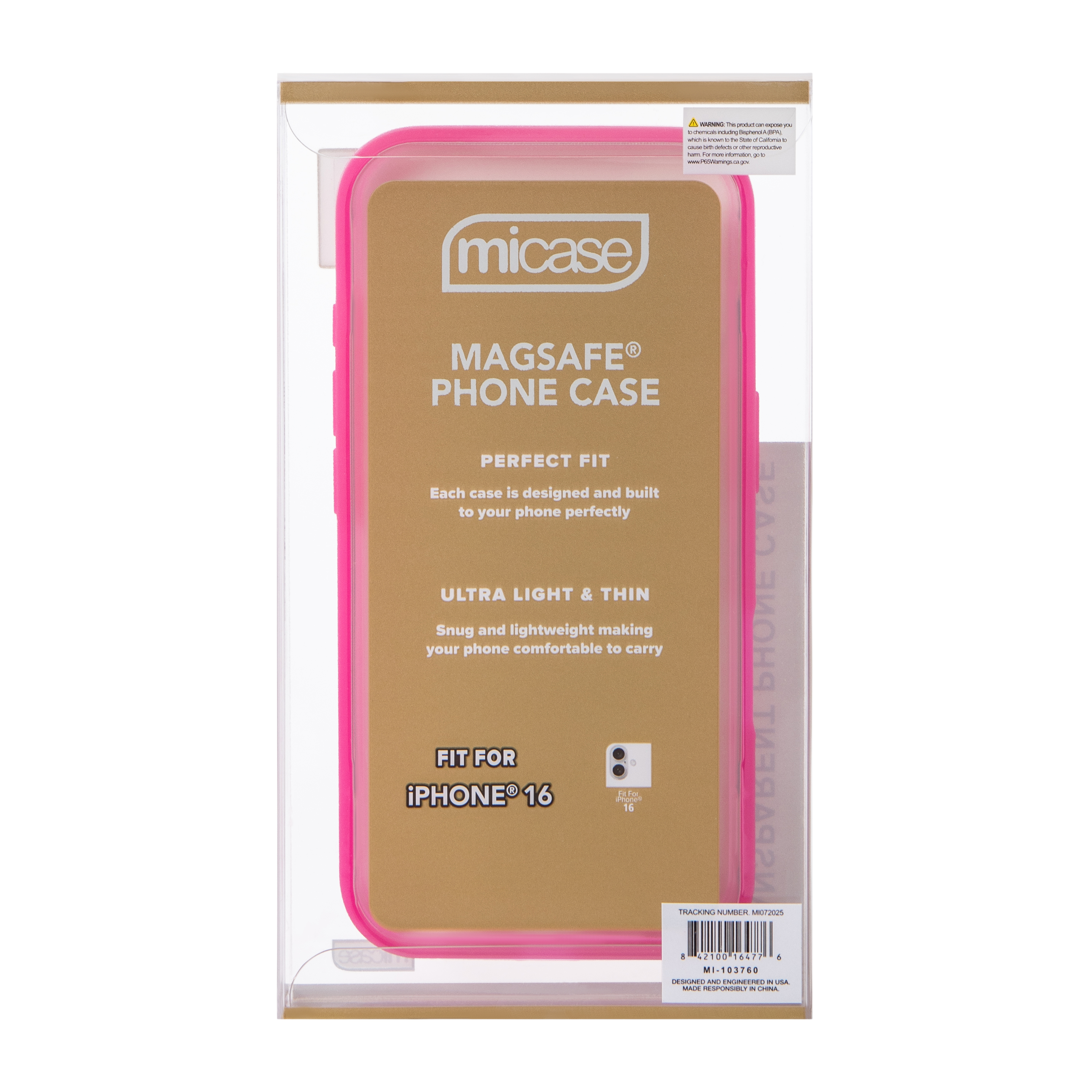 iPhone 16® MagSafe® Transparent Phone Case