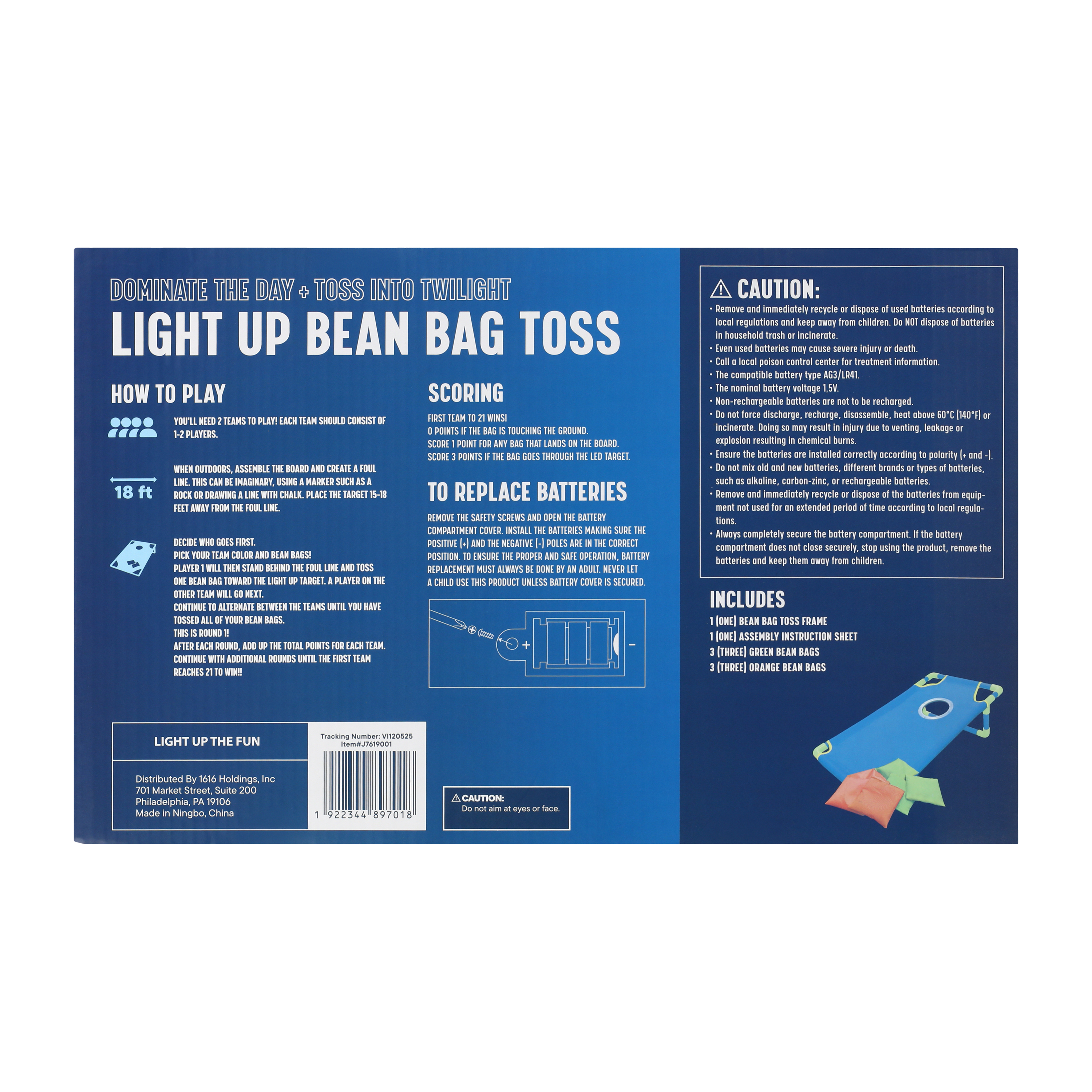 Light Up Bean Bag Toss Game