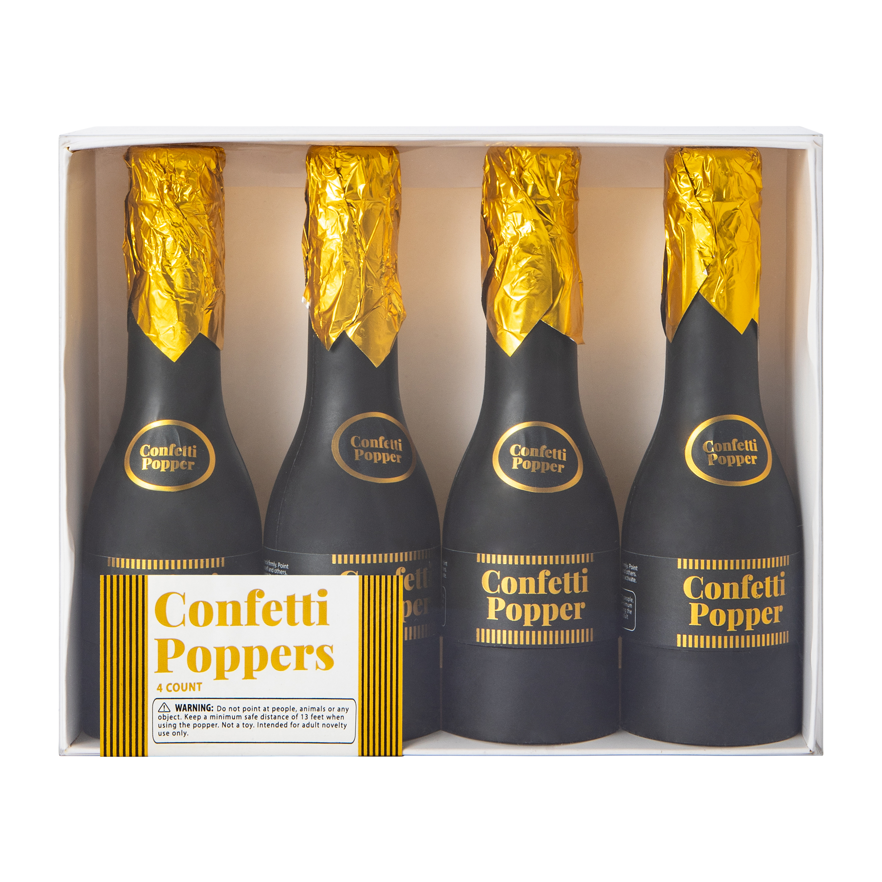 Confetti Poppers 4-Count