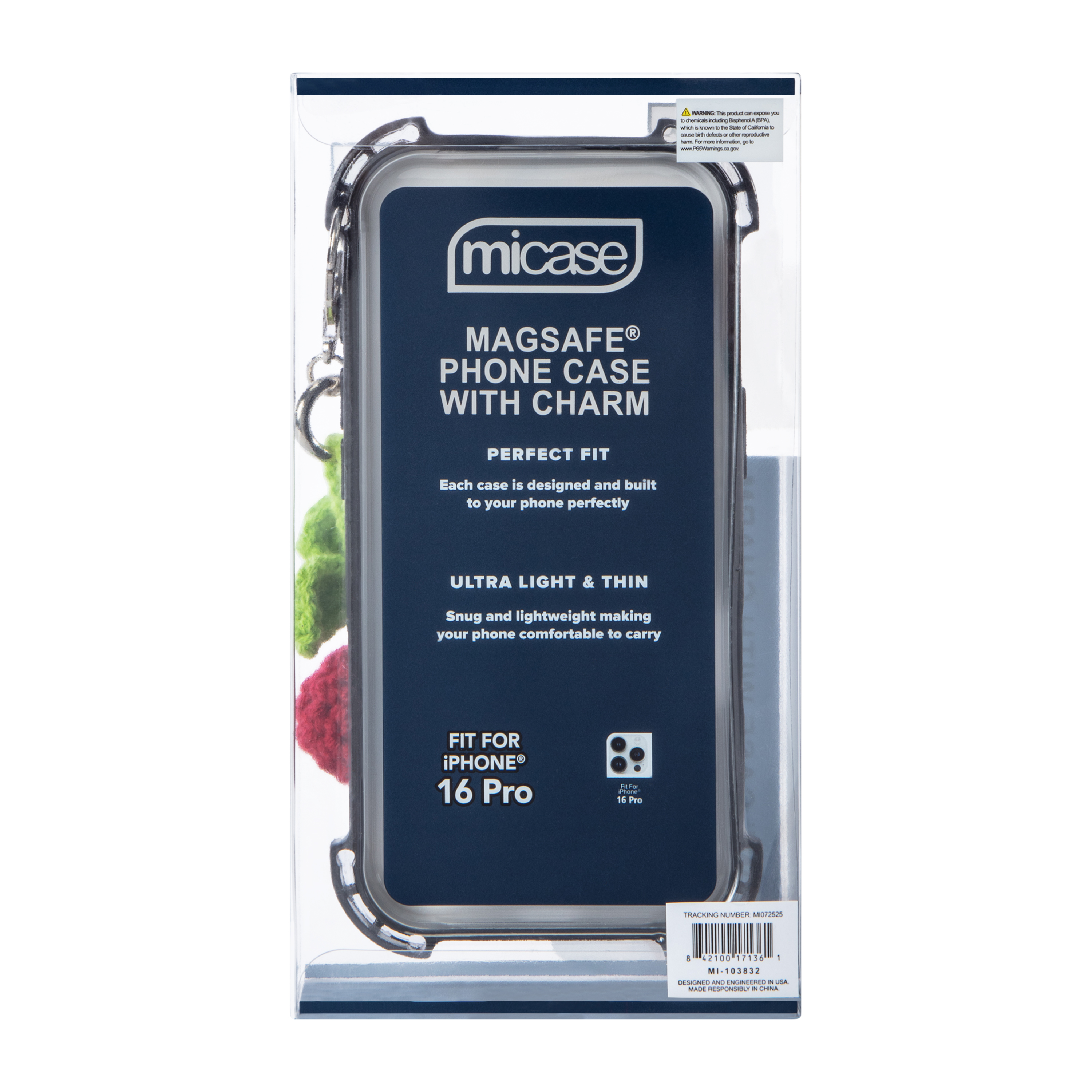 iPhone 16 Pro® Phone Case With Charm