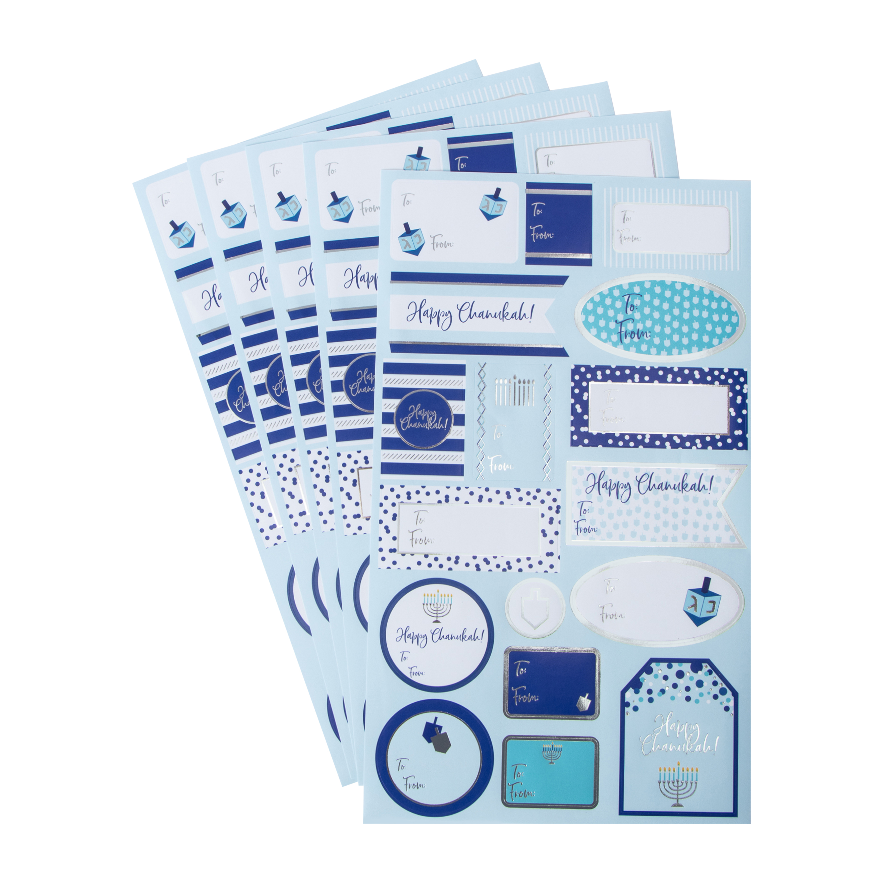 Hannukah Sticker Labels 5-Pack