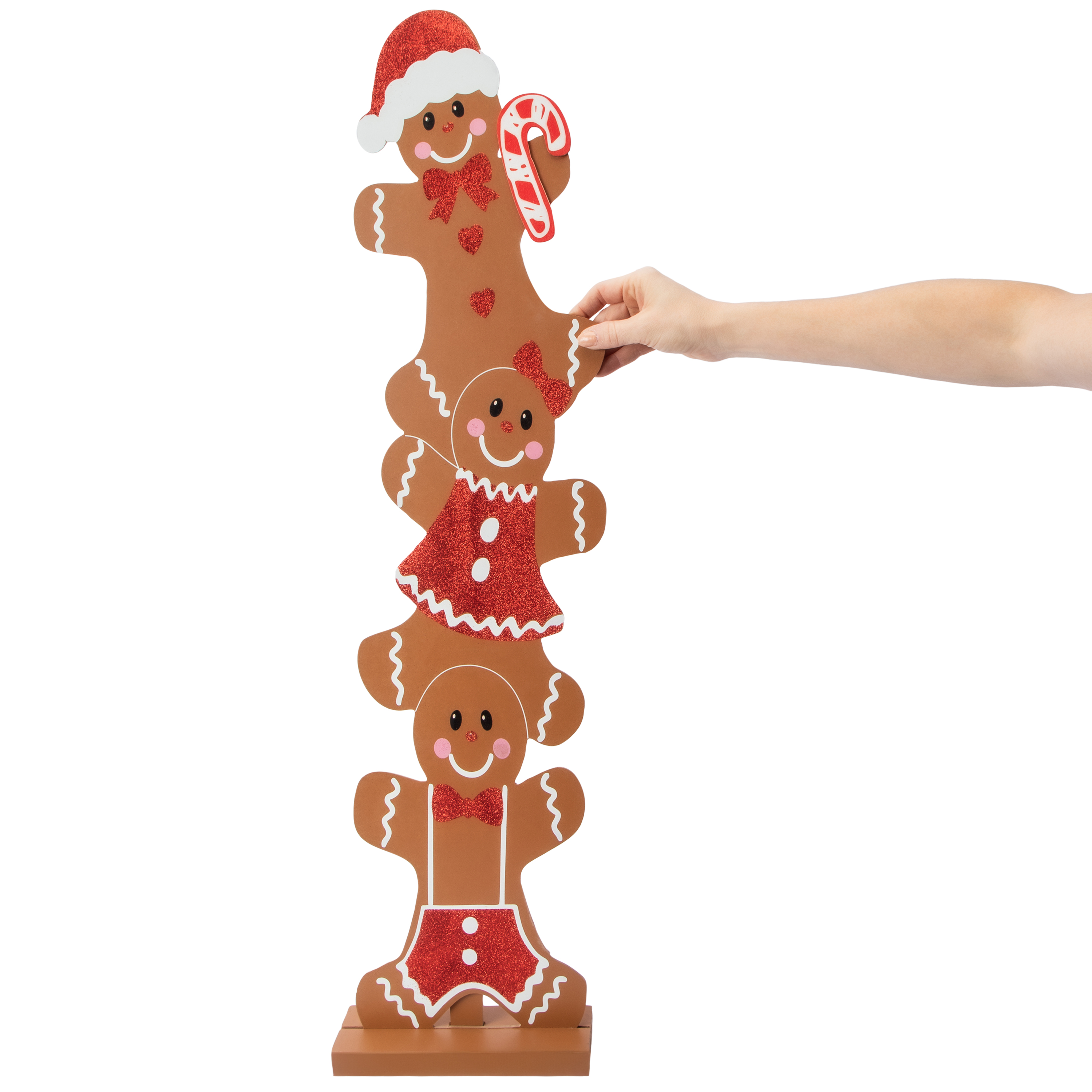 Christmas Gingerbread Totem Décor