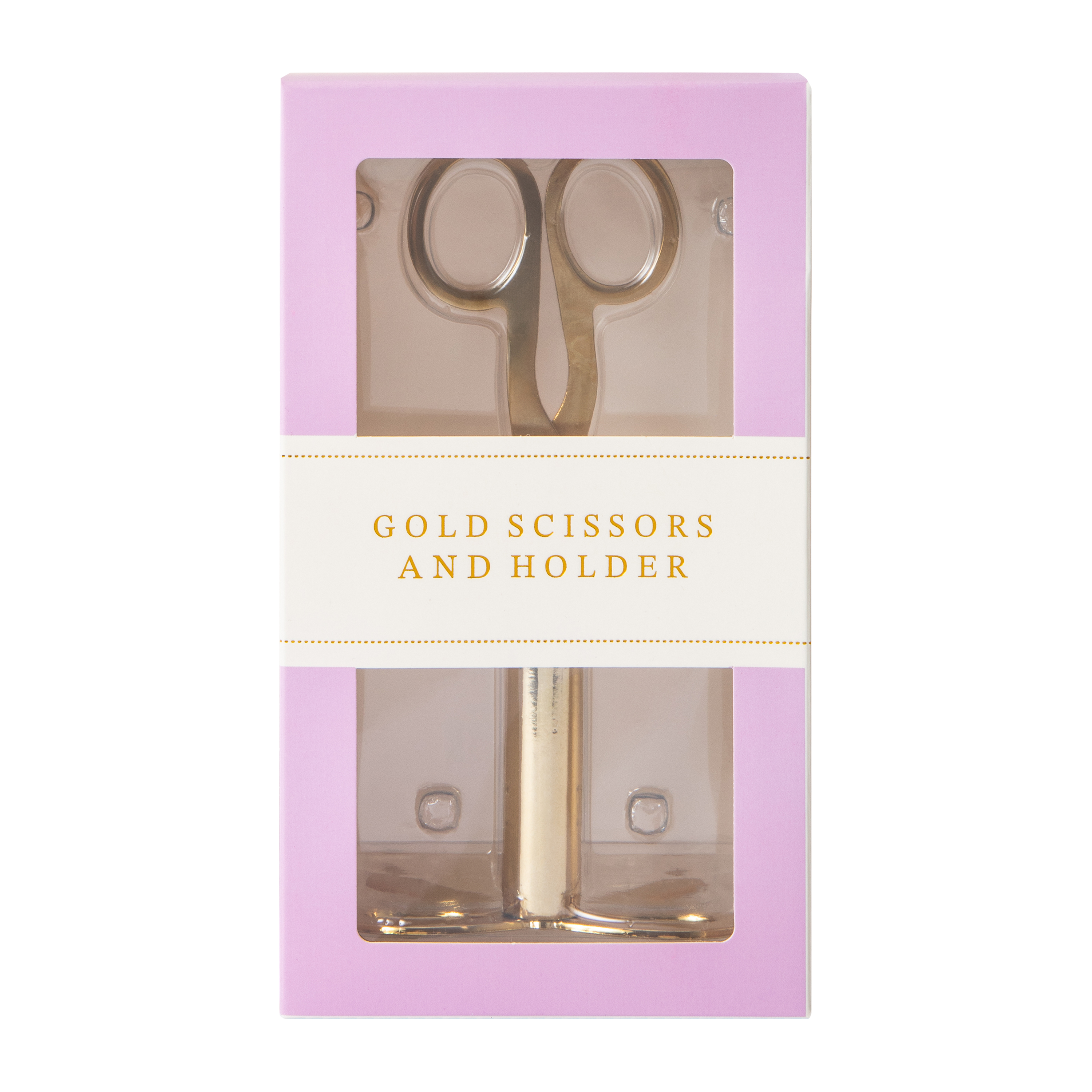 Gold Scissors And Holder Set