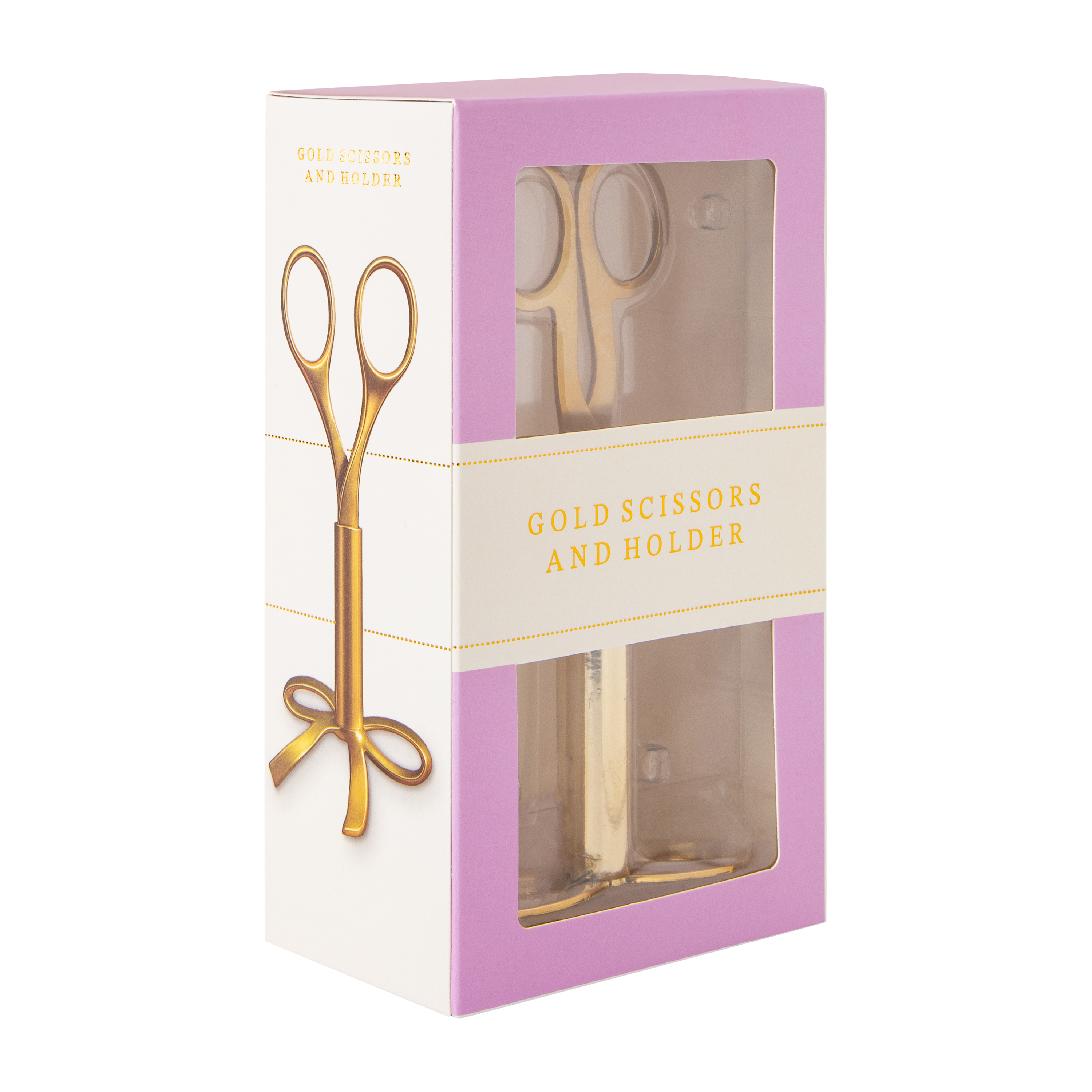 Gold Scissors And Holder Set