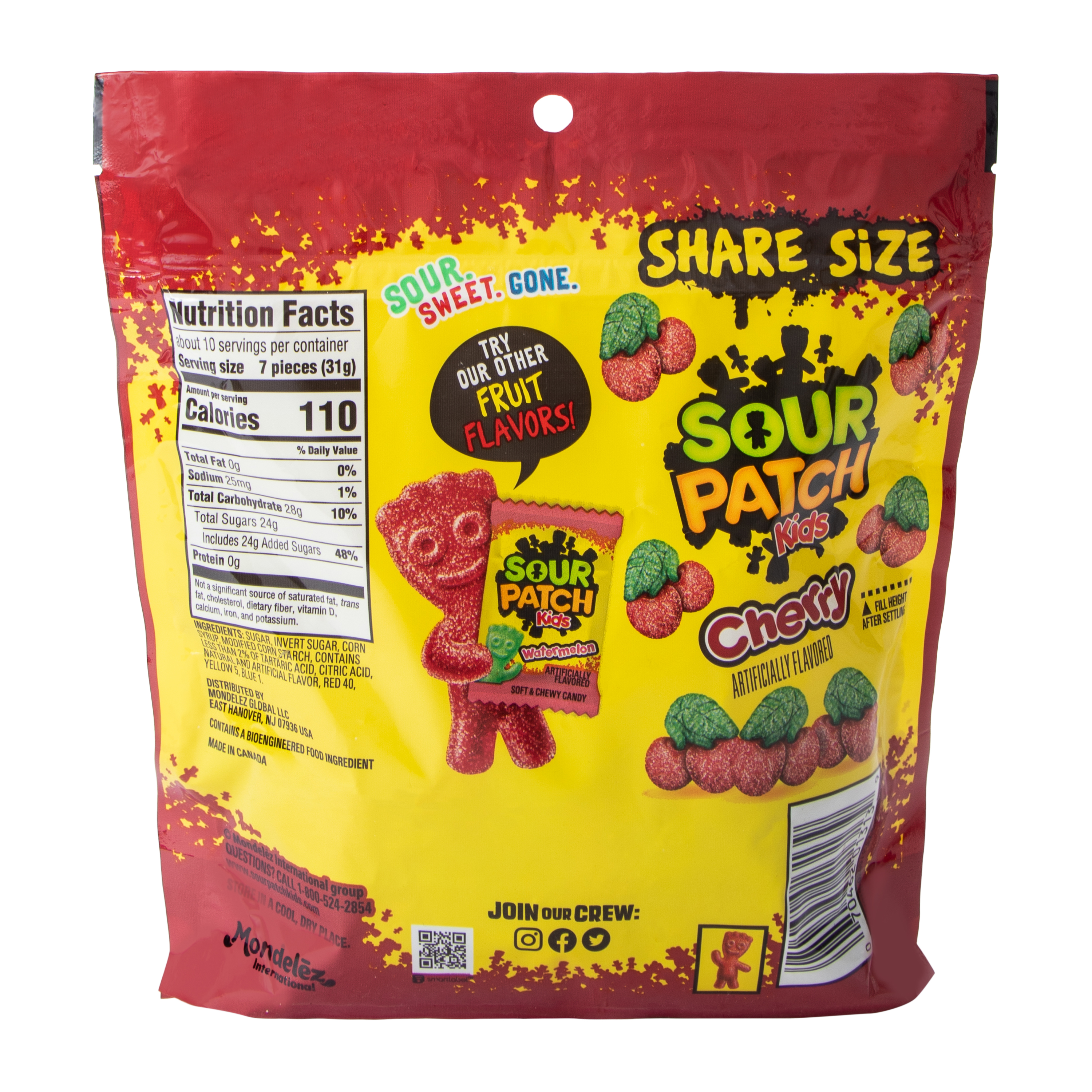Sour Patch Kids® Share Size Cherry Chewy Candy 10.86oz