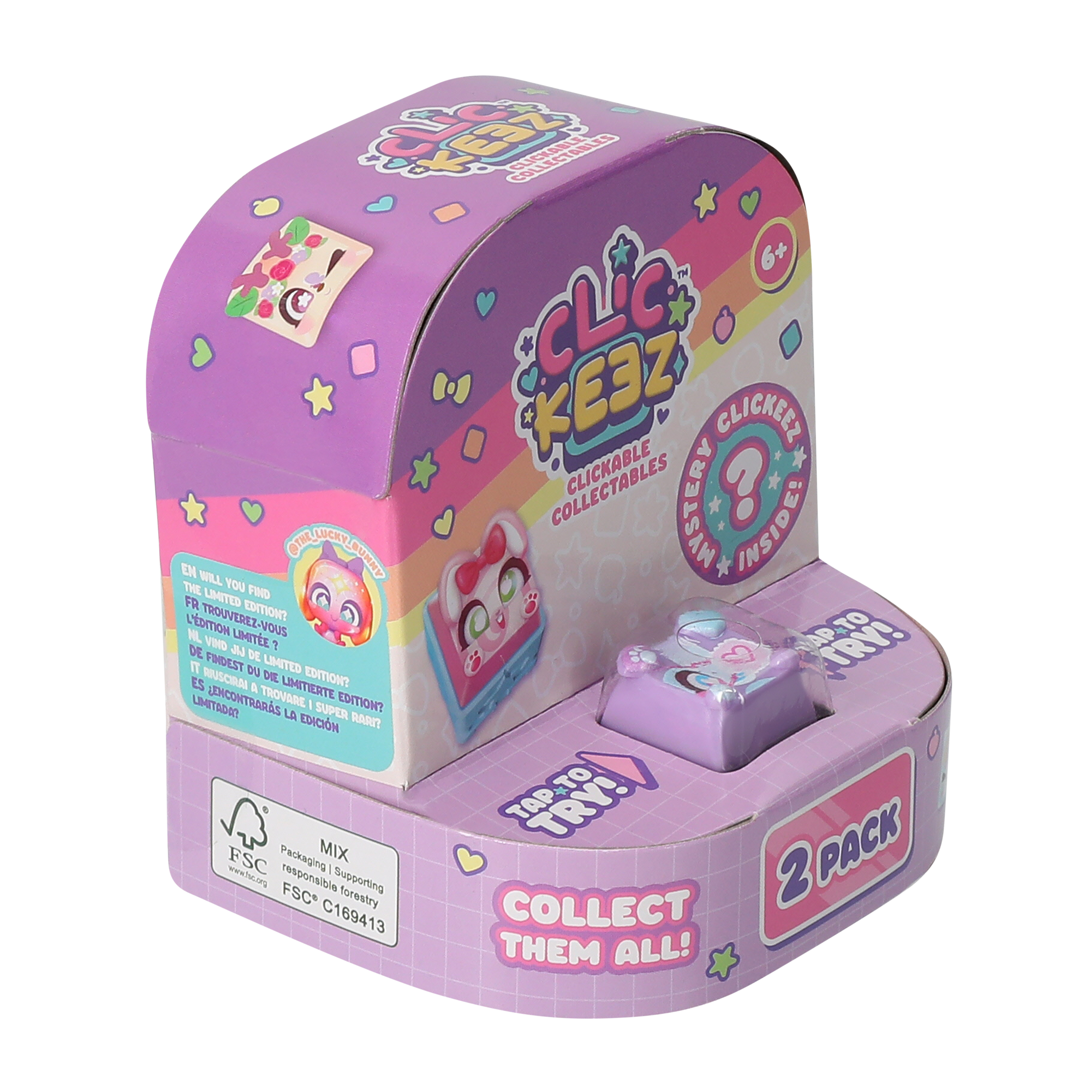 Clickeez™ Clickable Collectibles 2‑Pack