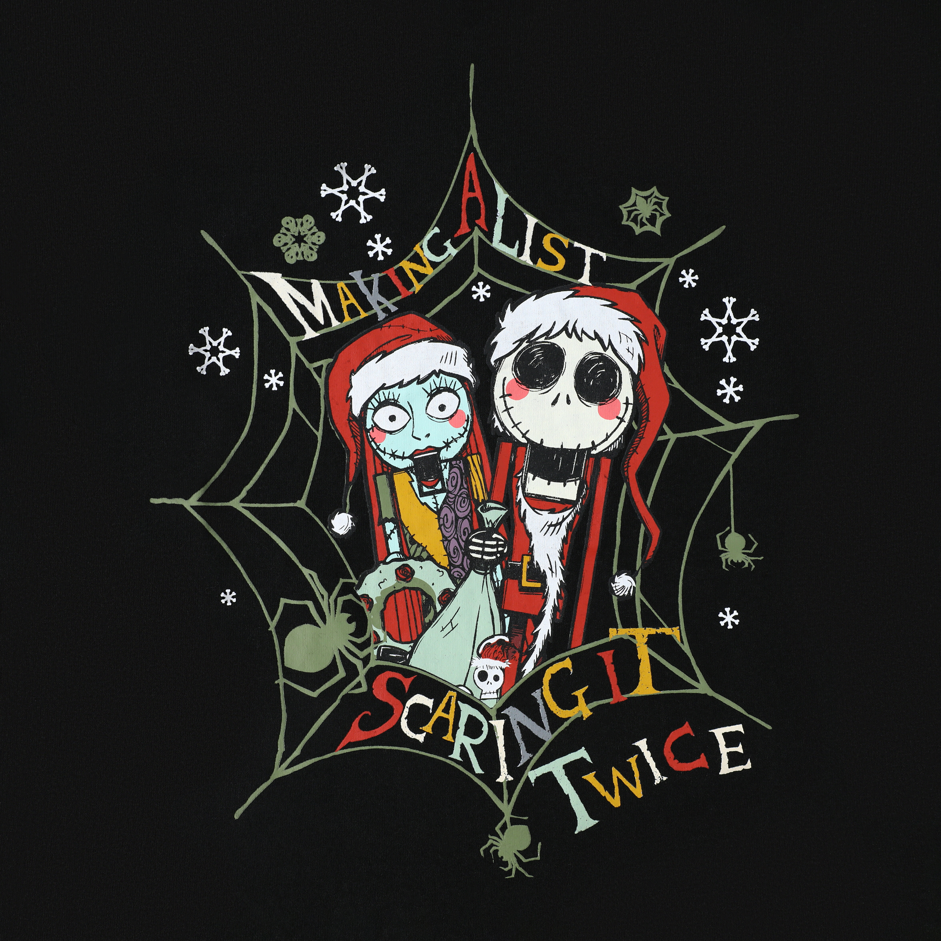 Kids Disney Tim Burton's The Nightmare Before Christmas Making A List Graphic Tee