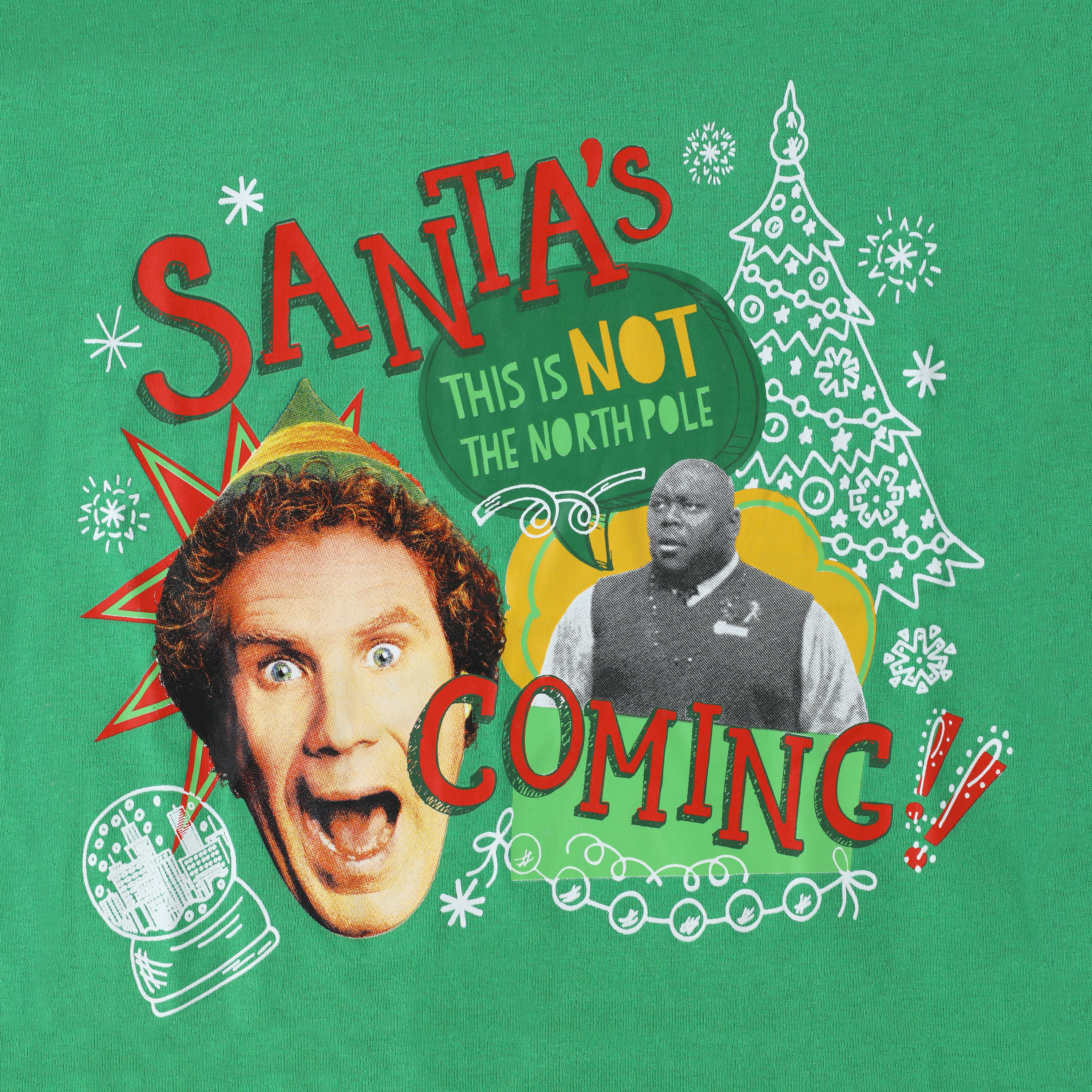 Kids Elf Santa's Coming Graphic Tee