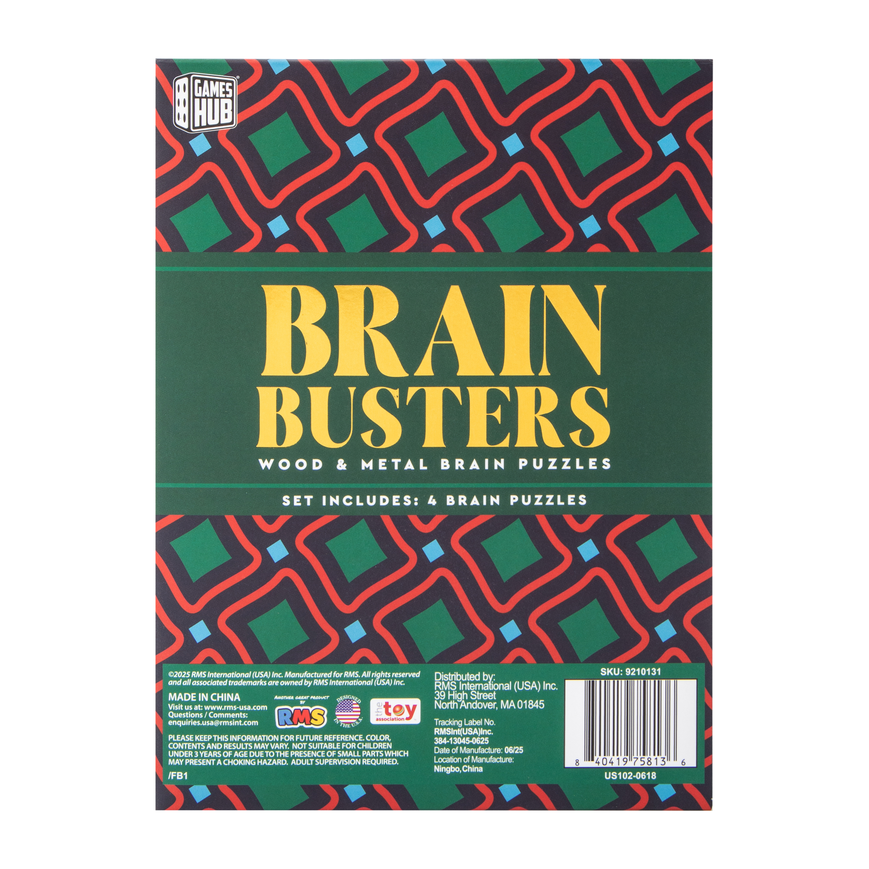 Brain Busters Brain Puzzles 4-Set