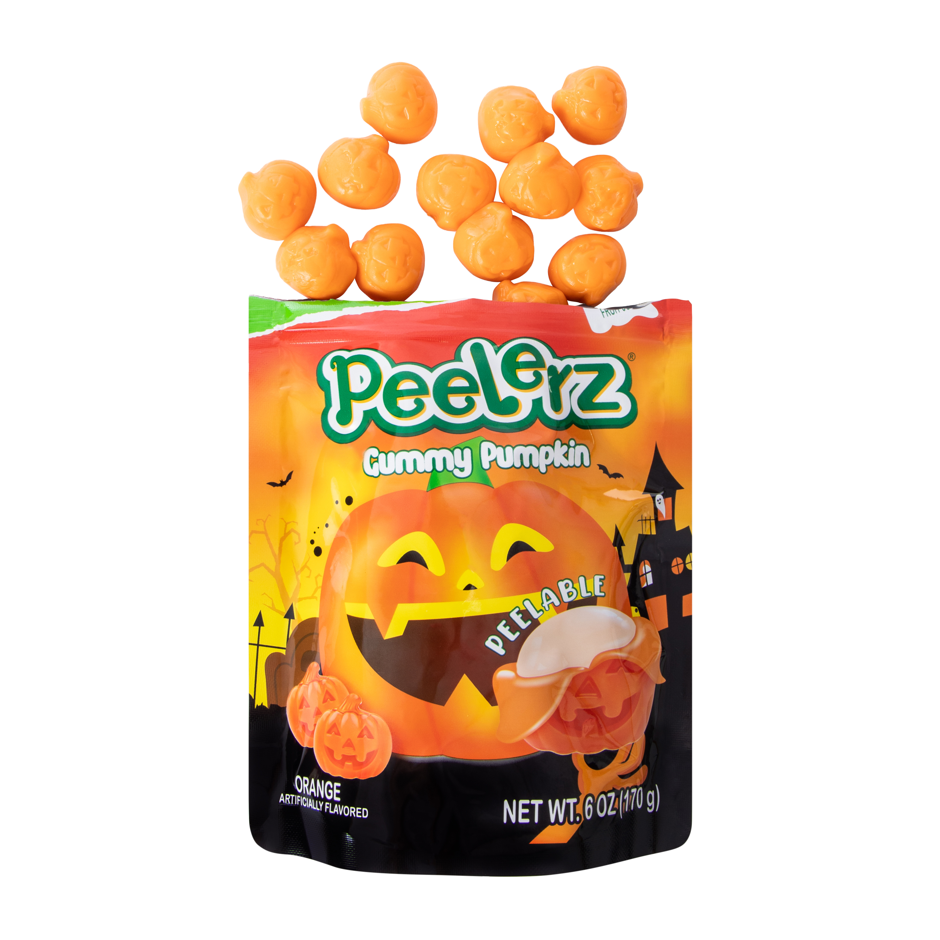 Amos® Peelerz® Gummy Pumpkin 6oz
