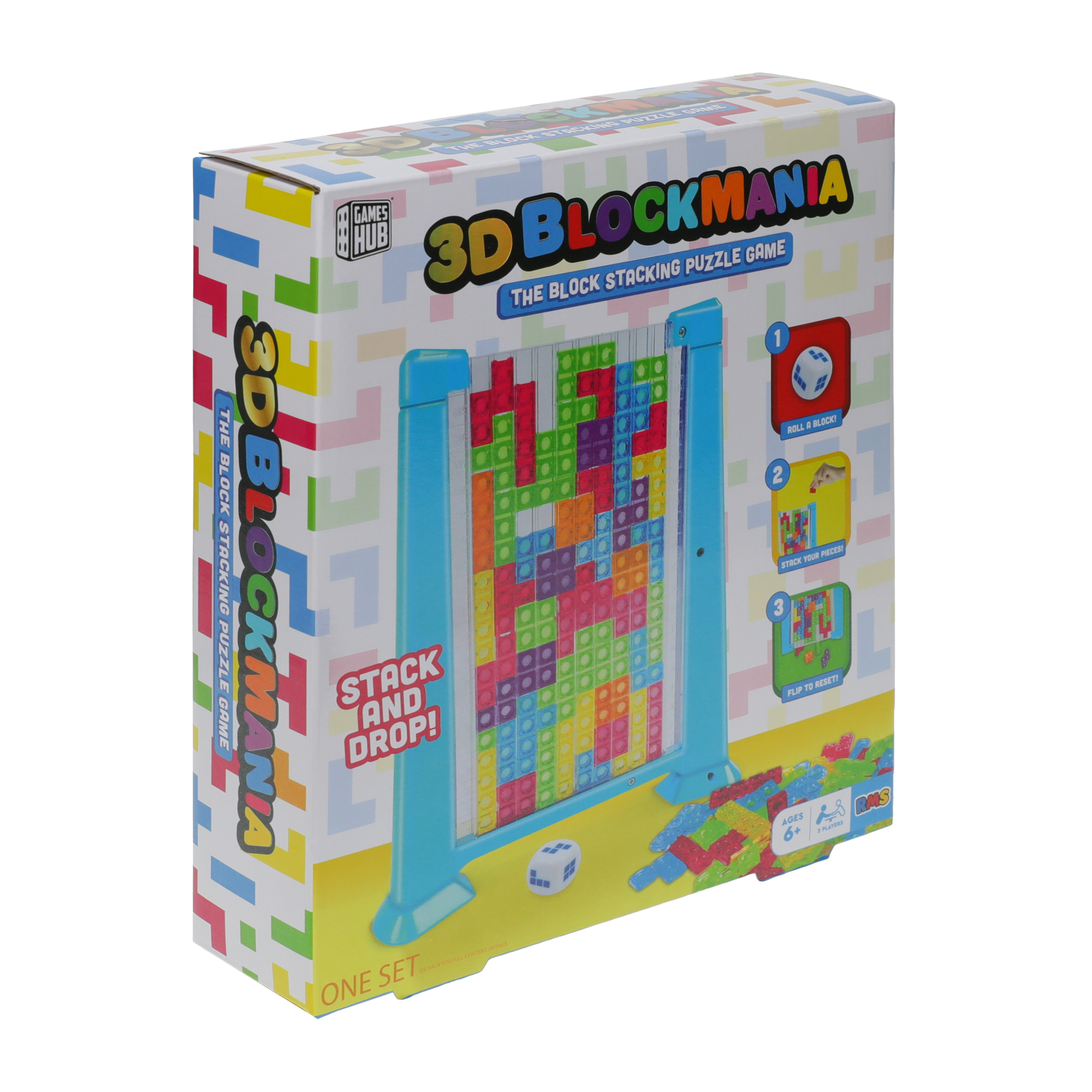 3D Blockmania Stacking Puzzle Game Set