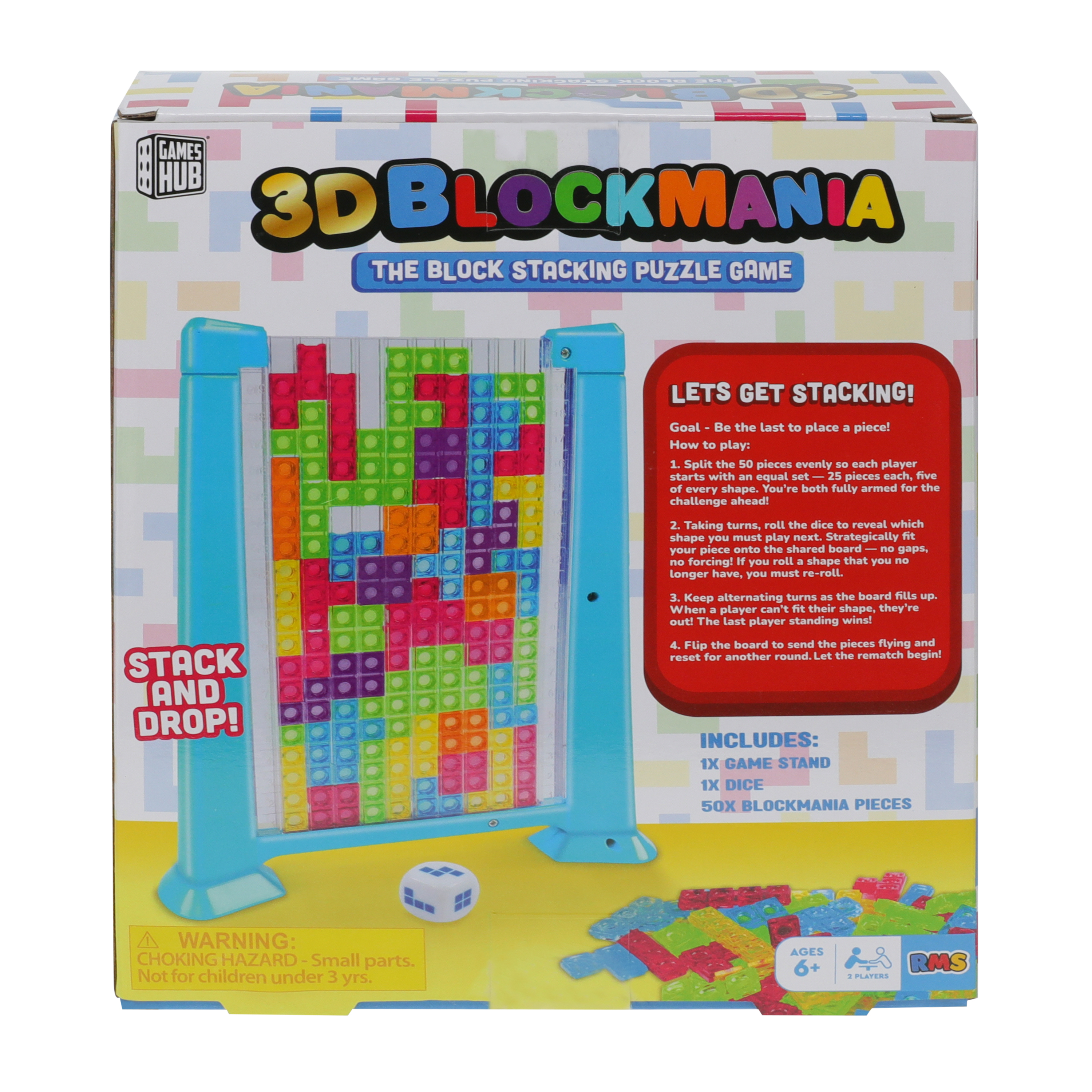 3D Blockmania Stacking Puzzle Game Set