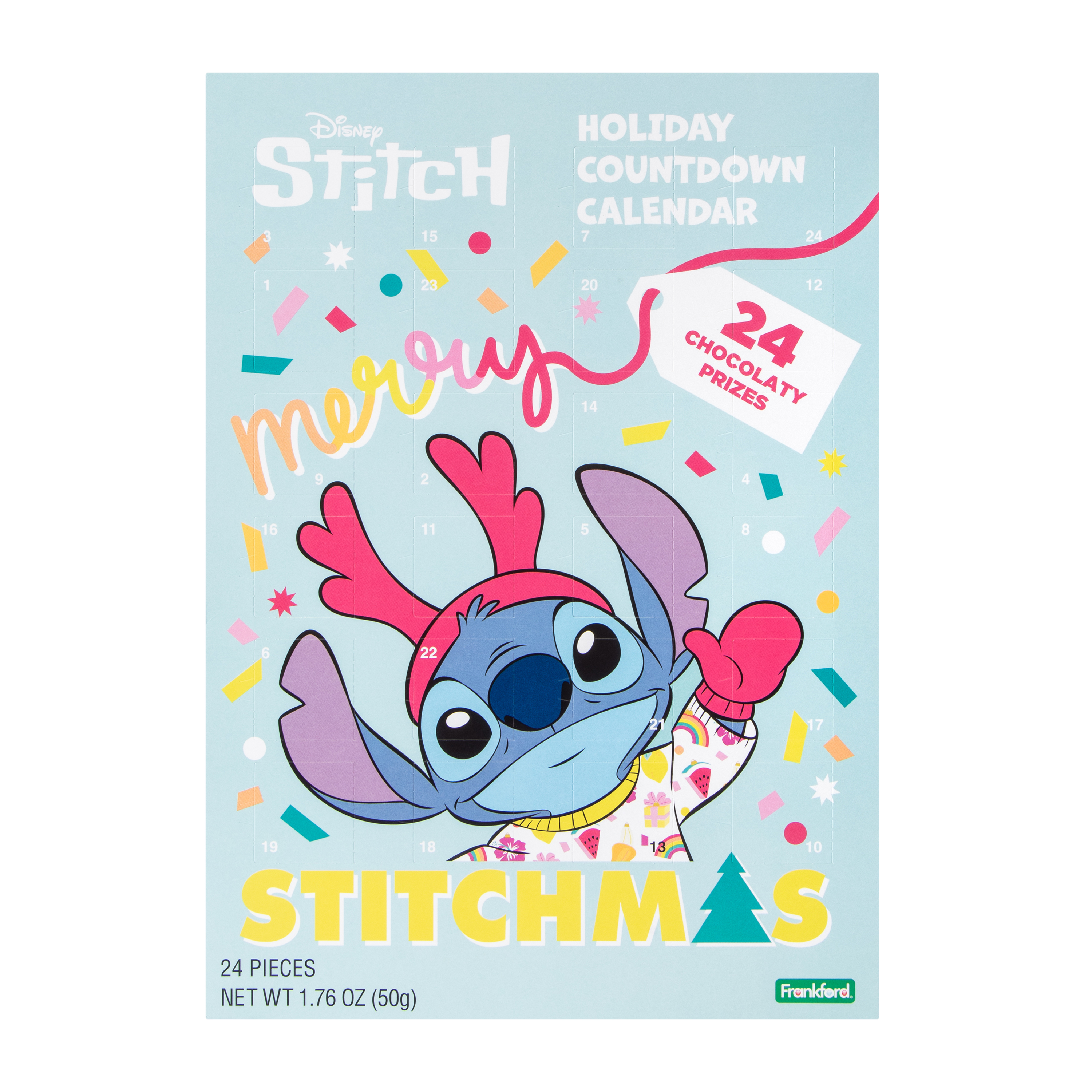 Disney Stitch Merry Stitchmas Holiday Countdown Calendar 1.76oz