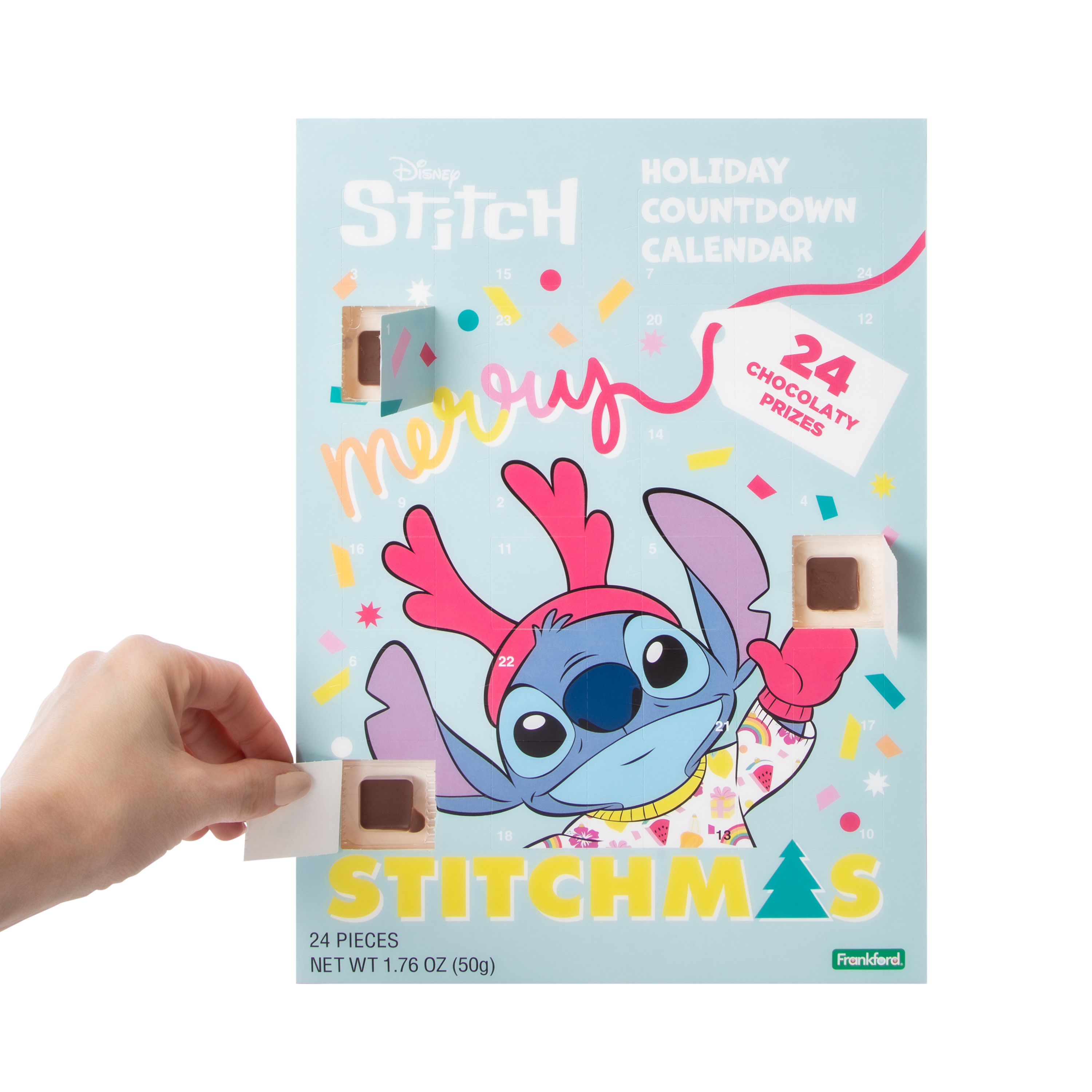 Disney Stitch Merry Stitchmas Holiday Countdown Calendar 1.76oz