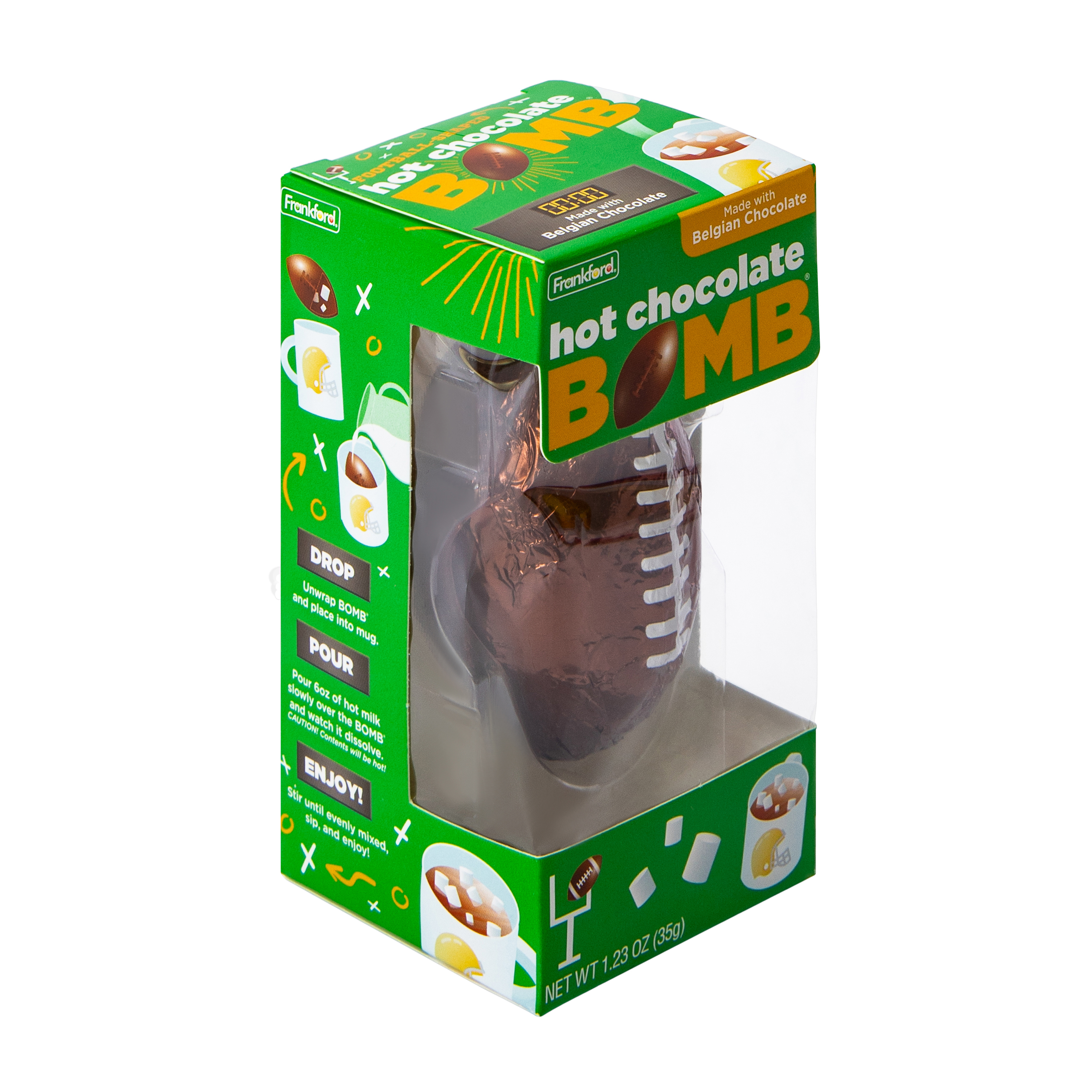 Hot Chocolate BOMB® Football 1.2oz