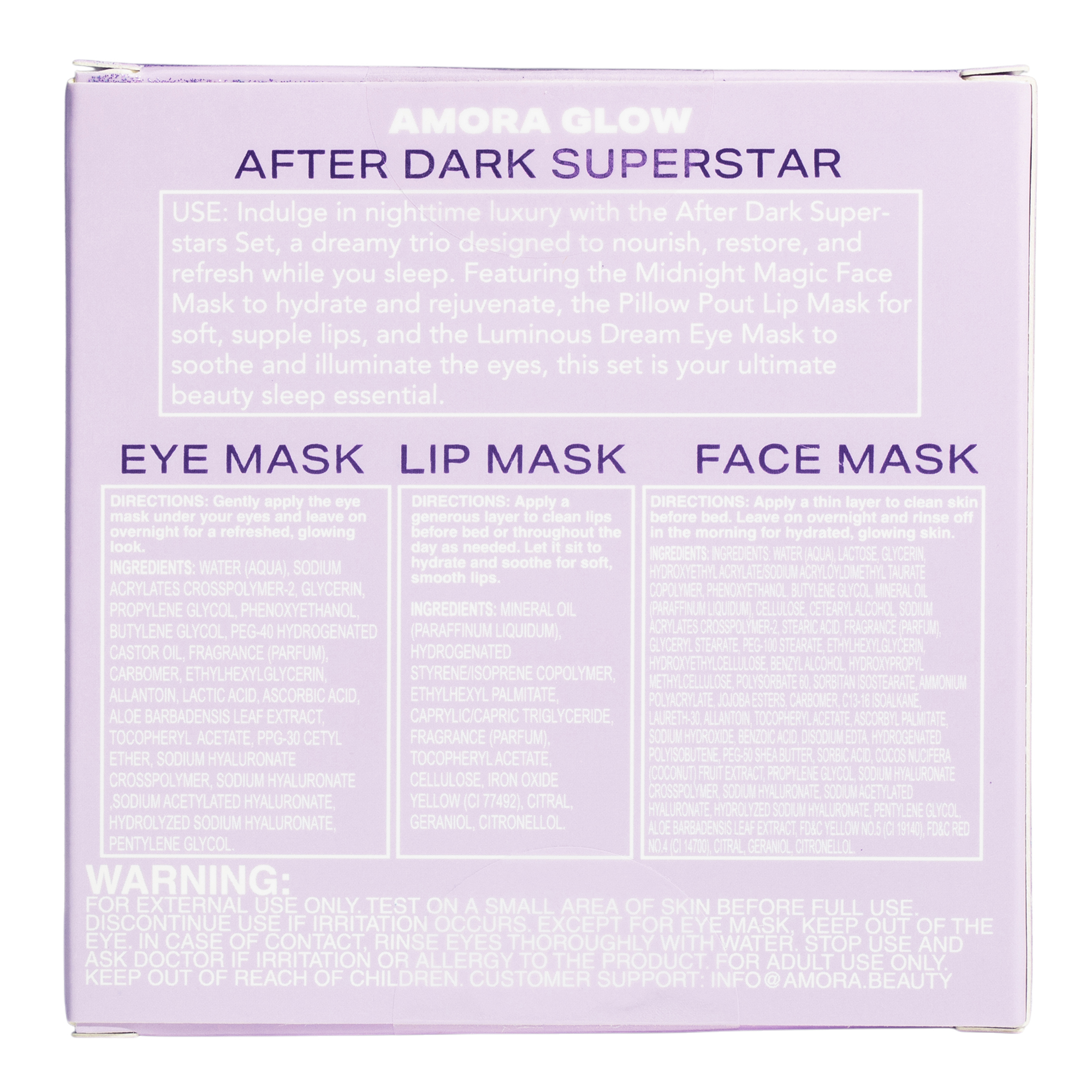 Amora Glow After Dark Superstar 3-Set