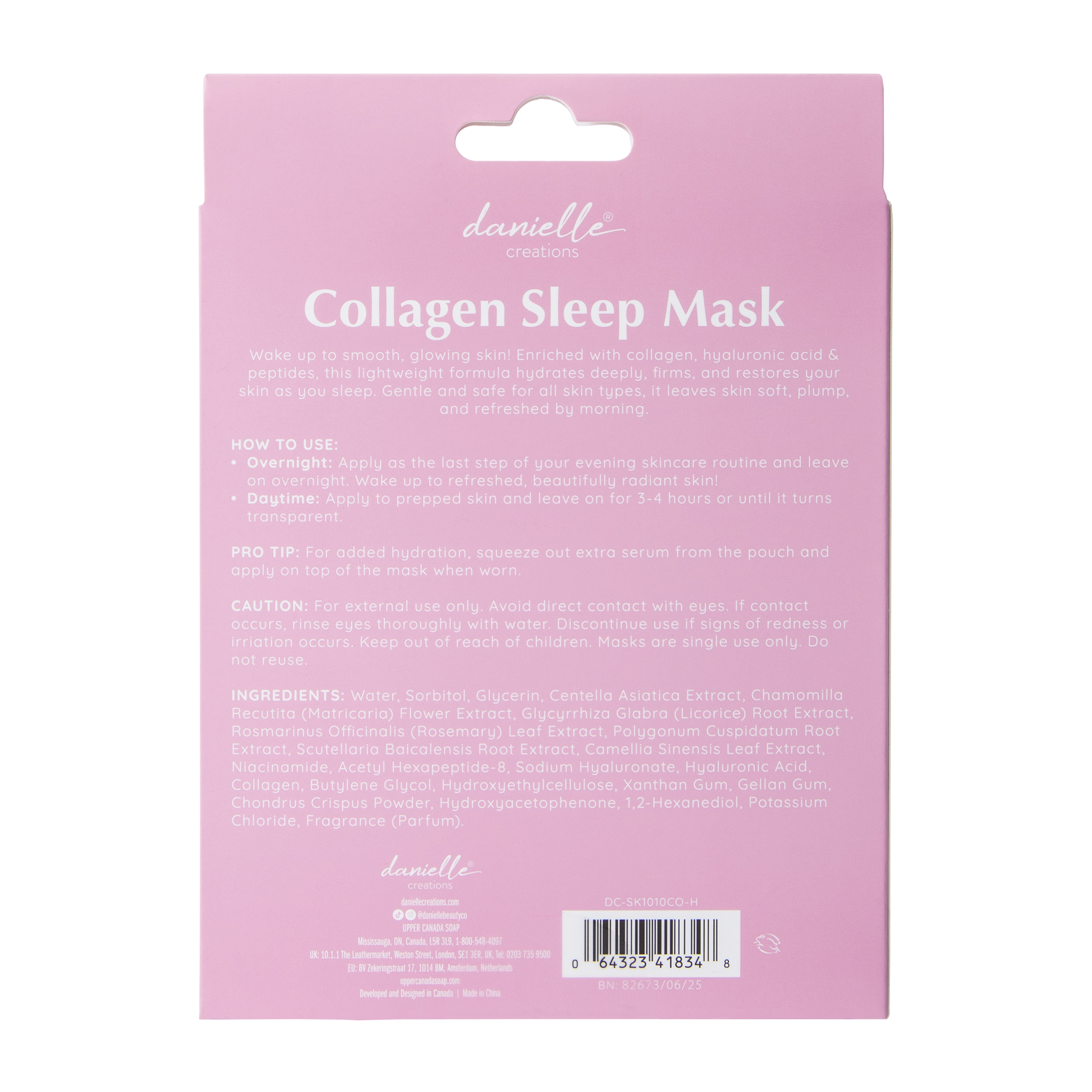 Danielle Creations® Collagen Sleep Mask 3-Pack
