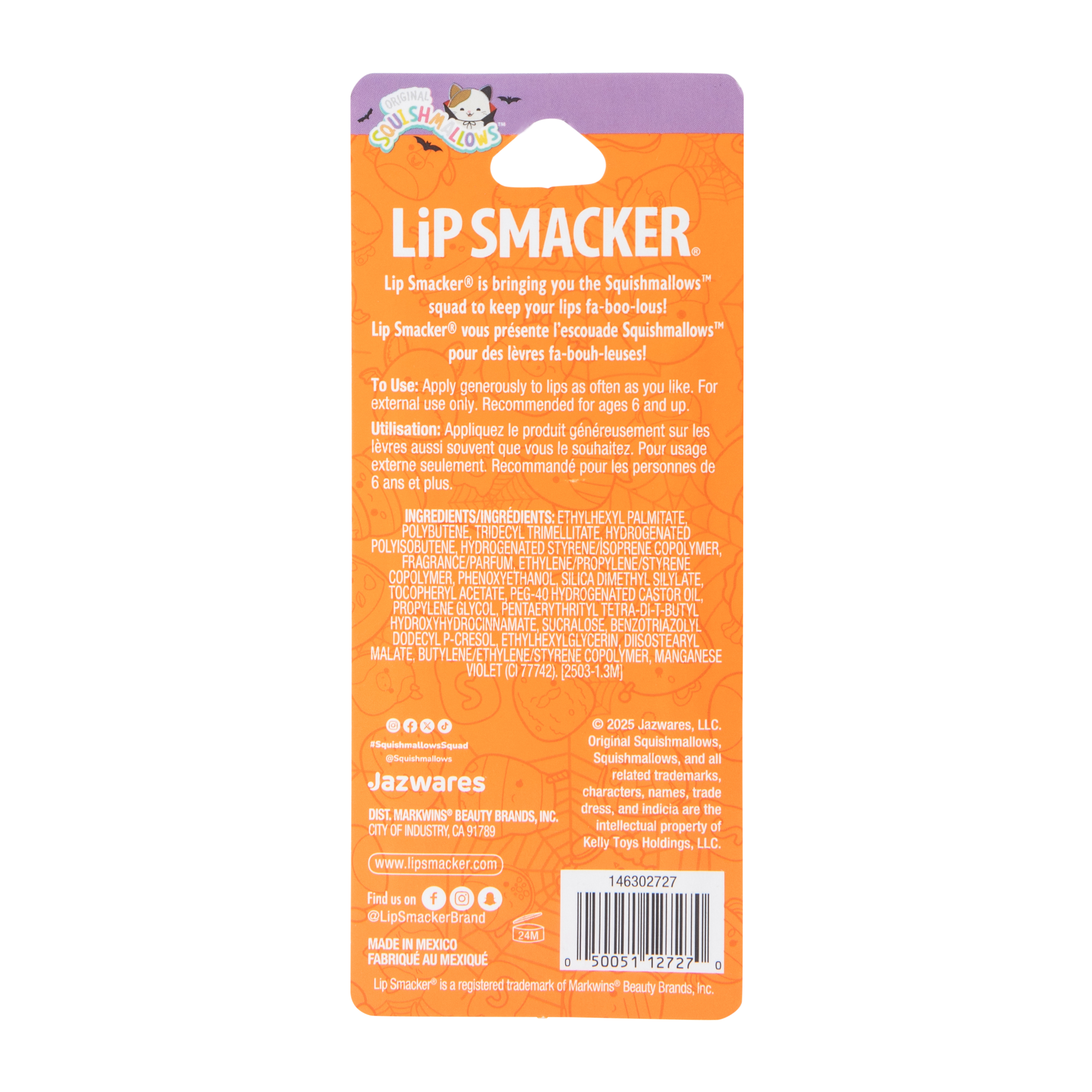 Squishmallows™ Lip Smacker® Grape Lip Oil  0.21oz
