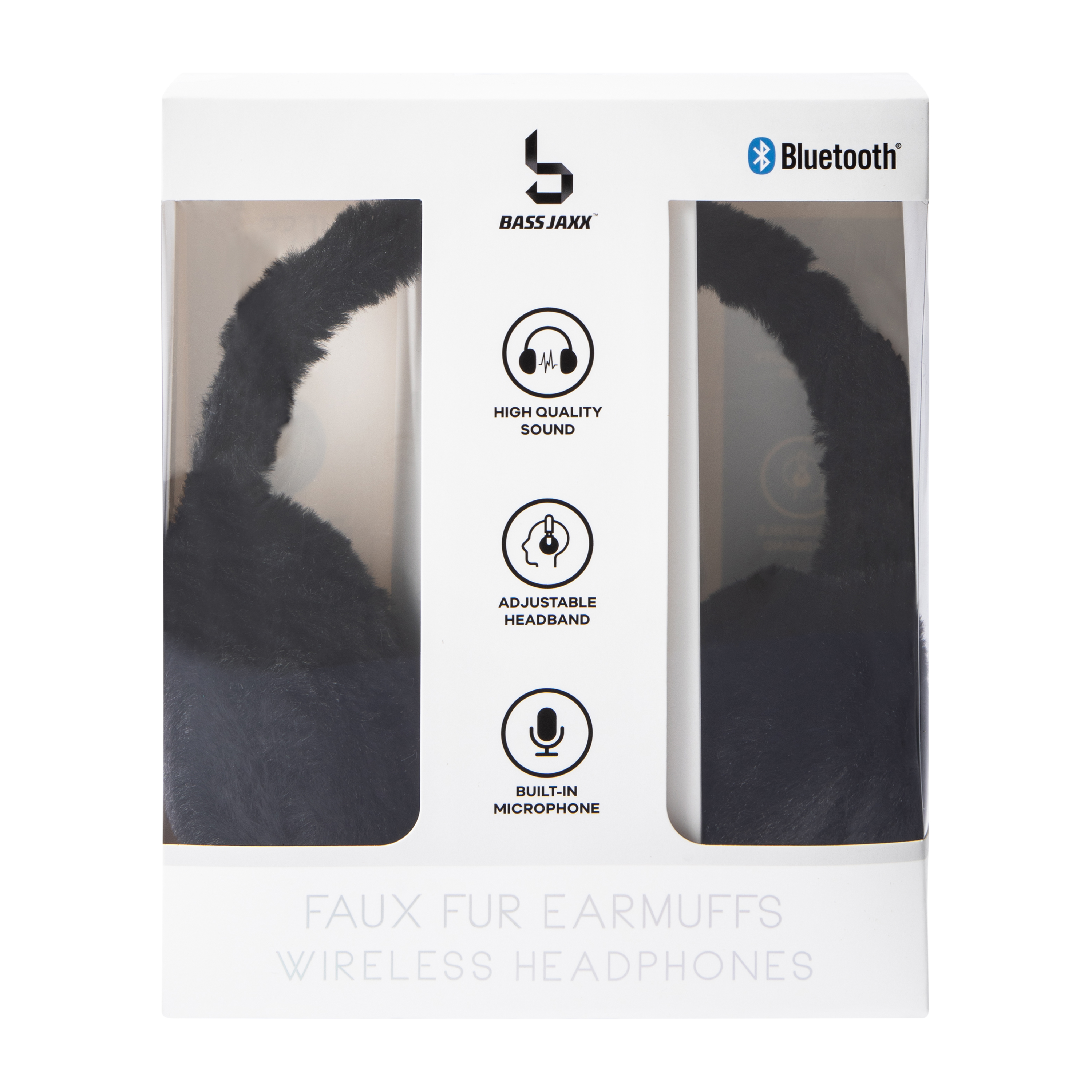 Bass Jaxx™ Faux Fur Earmuffs Wireless Headphones
