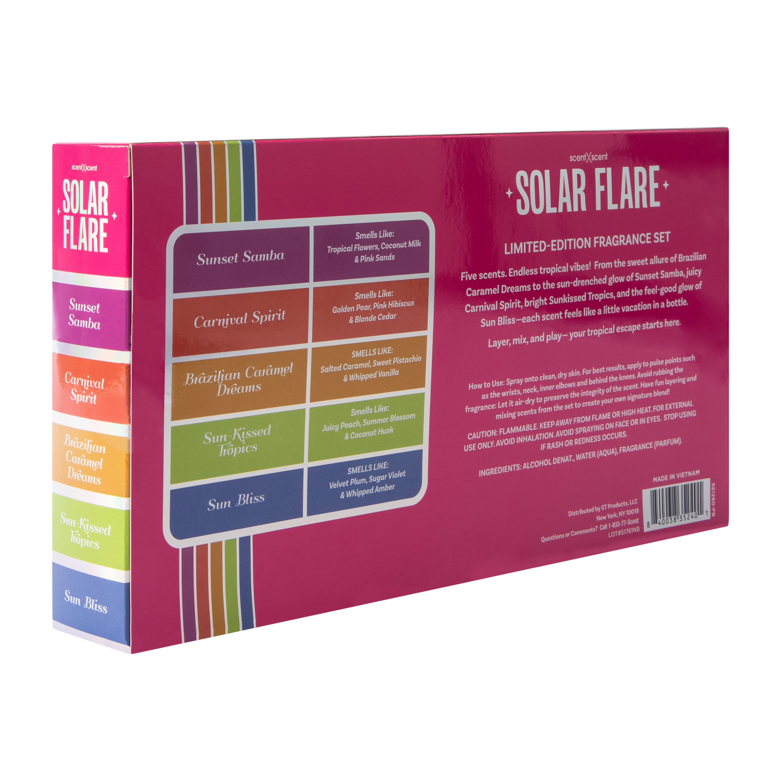 ScentXScent Solar Flare Fragrance Gift Set 5-Pack