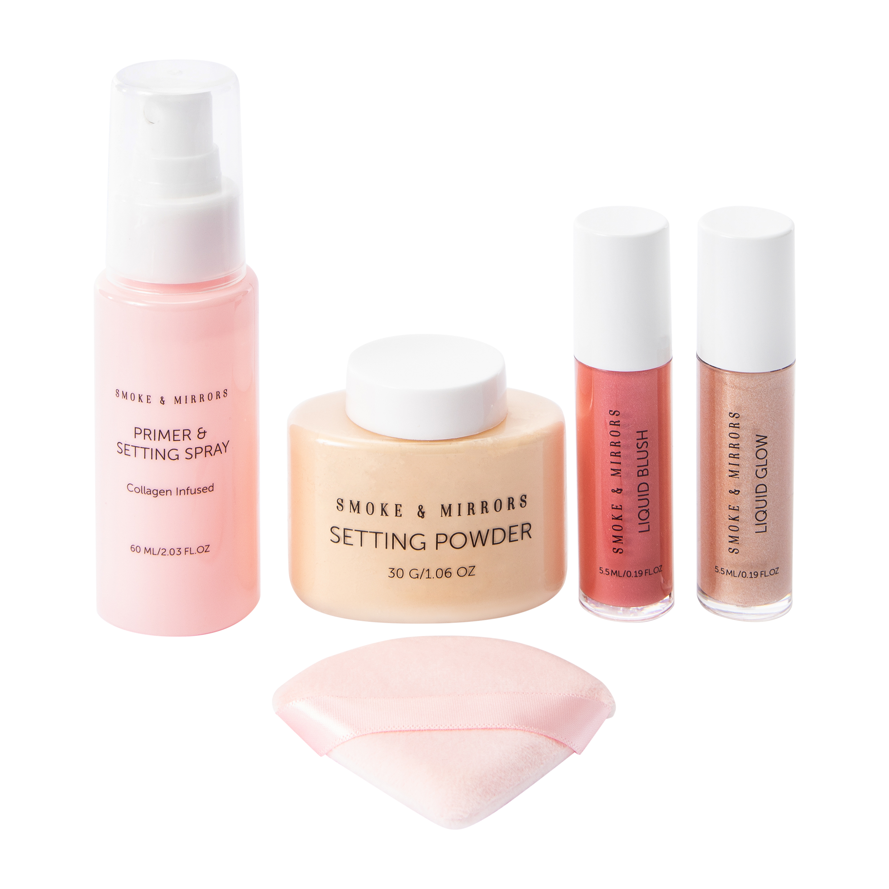 Smoke & Mirrors Radiant Glow Full Face Makeup Kit With Bag 5-Pack