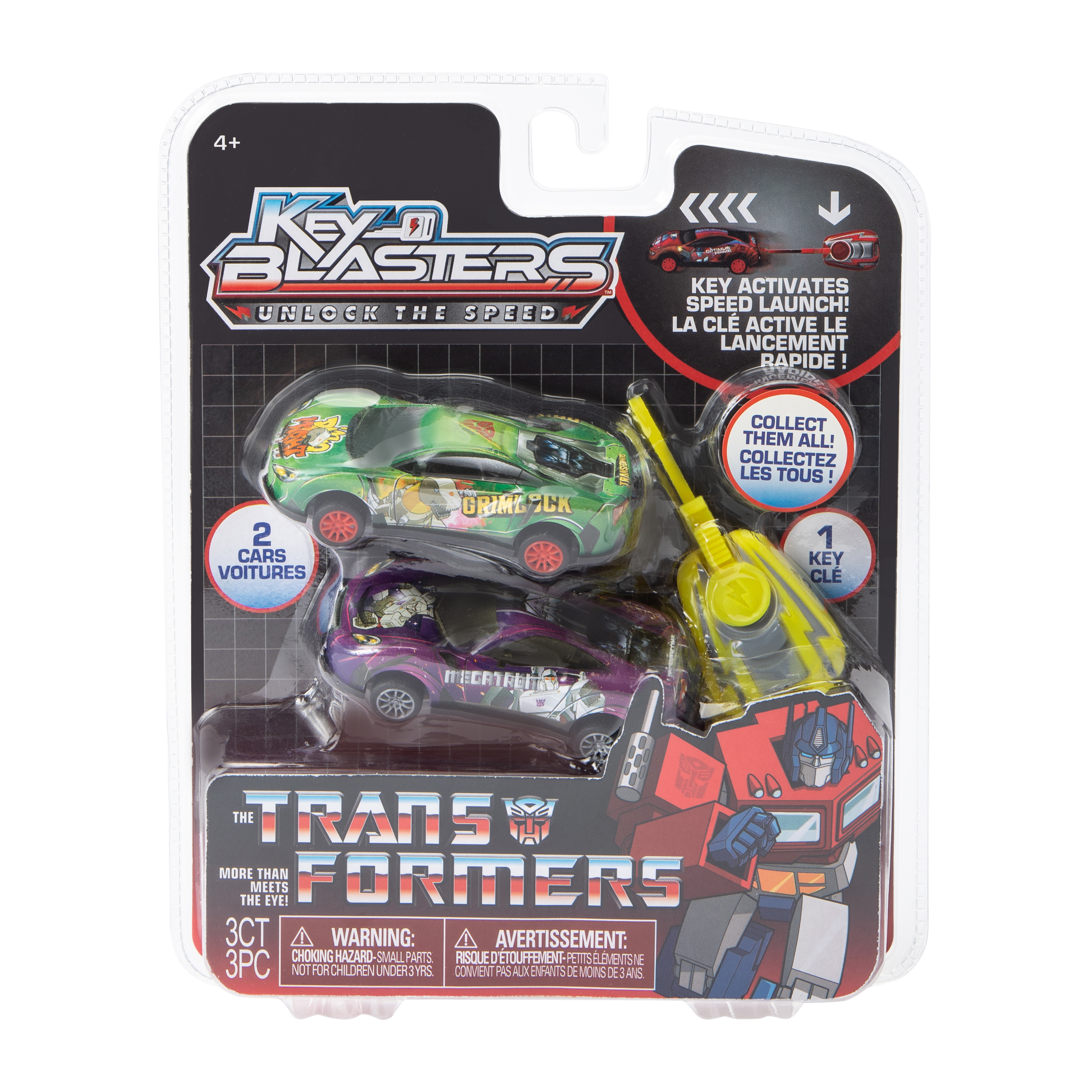 The Transformers Key Blasters Toy Race Car Set 2-Pack