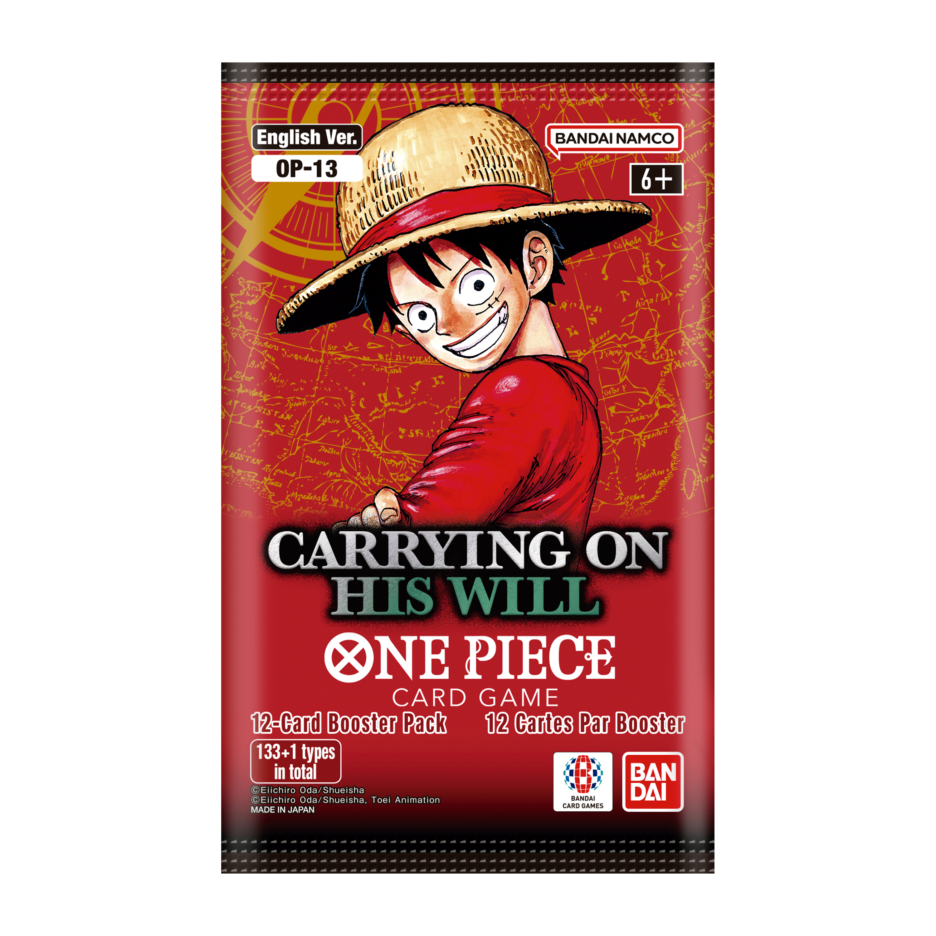 One Piece 12-Card Booster Pack (Styles May Vary)
