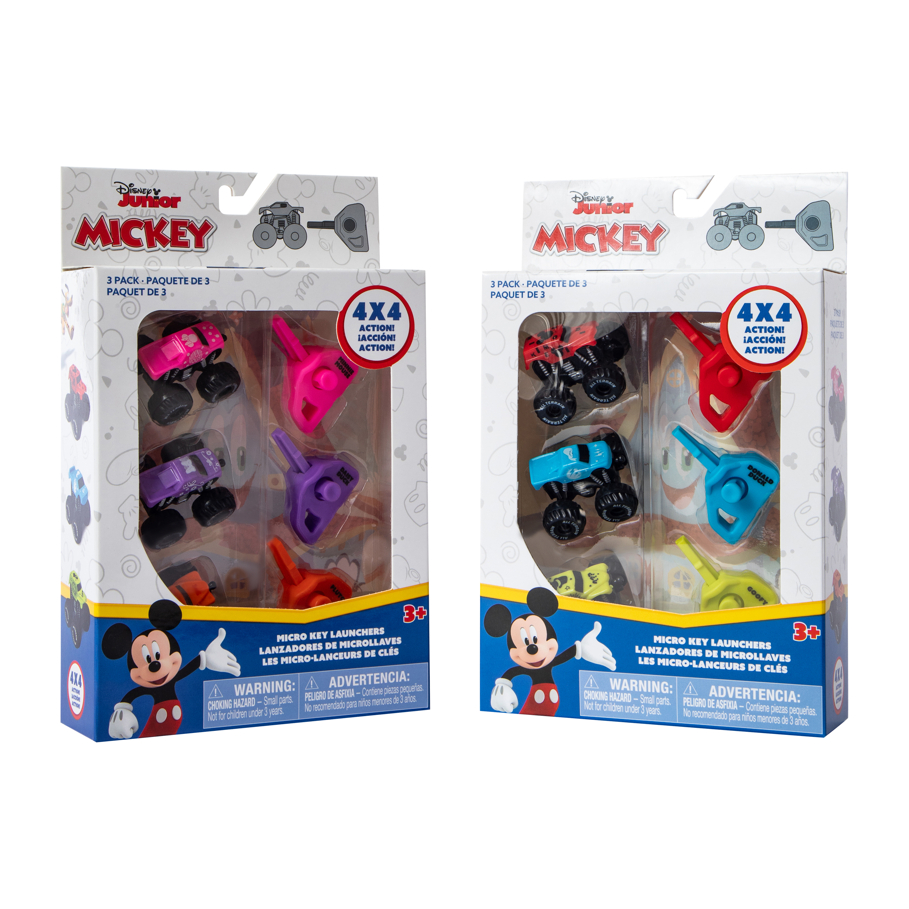 Disney Junior Mickey Micro Key Launchers 3-Pack (Styles May Vary)