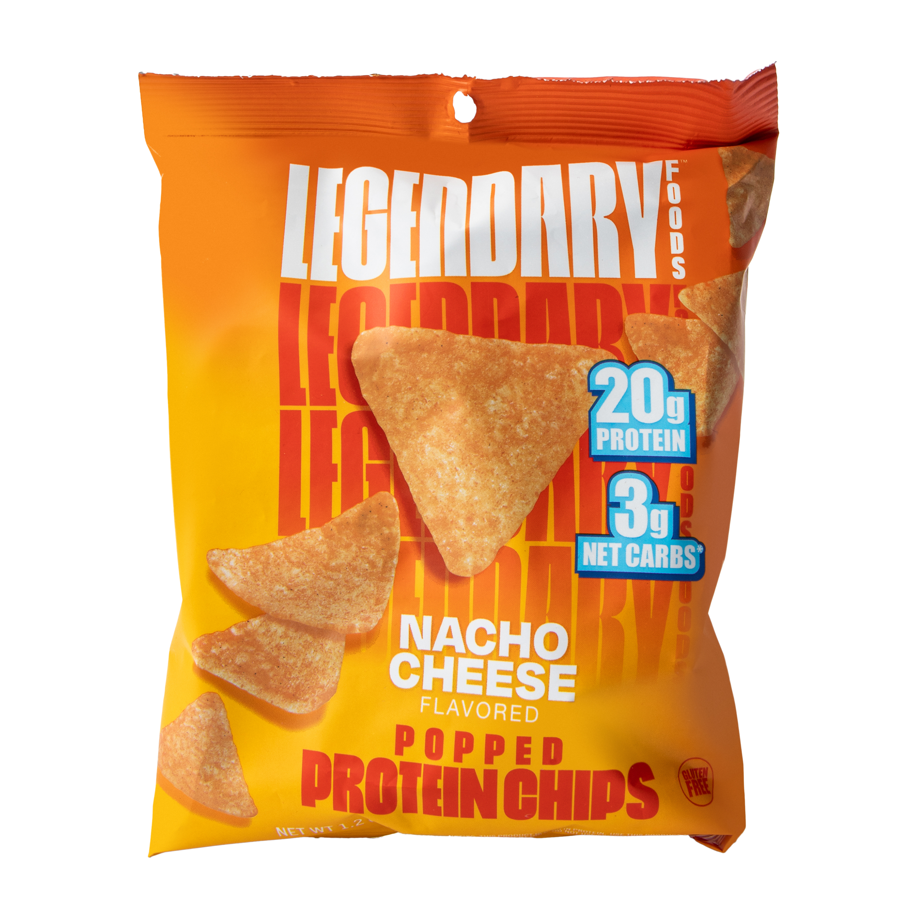 Legendary Foods™ Nacho Cheese Flavored Popped Protein Chips 1.2oz