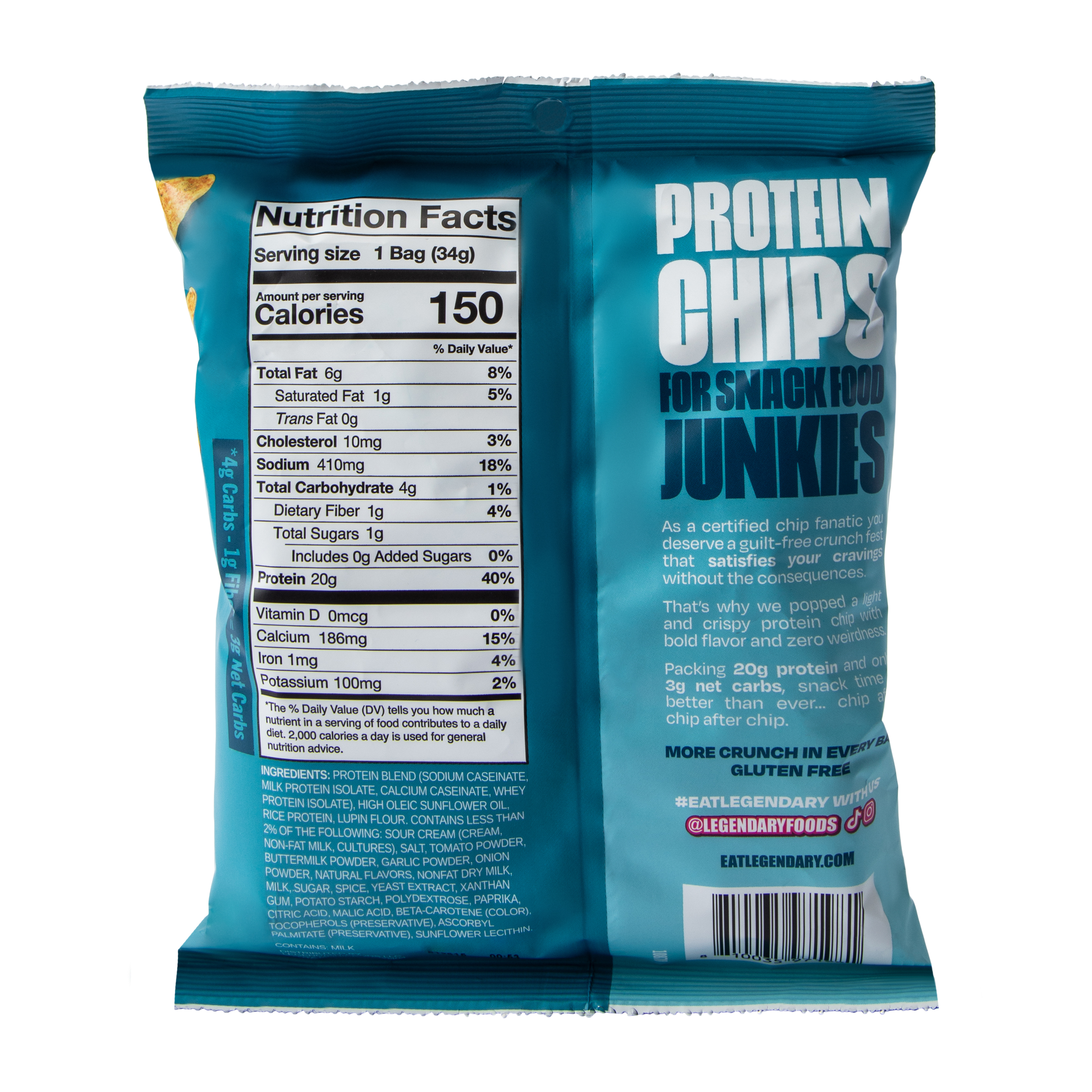 Legendary Foods™ Ranch Flavored Popped Protein Chips 1.2oz