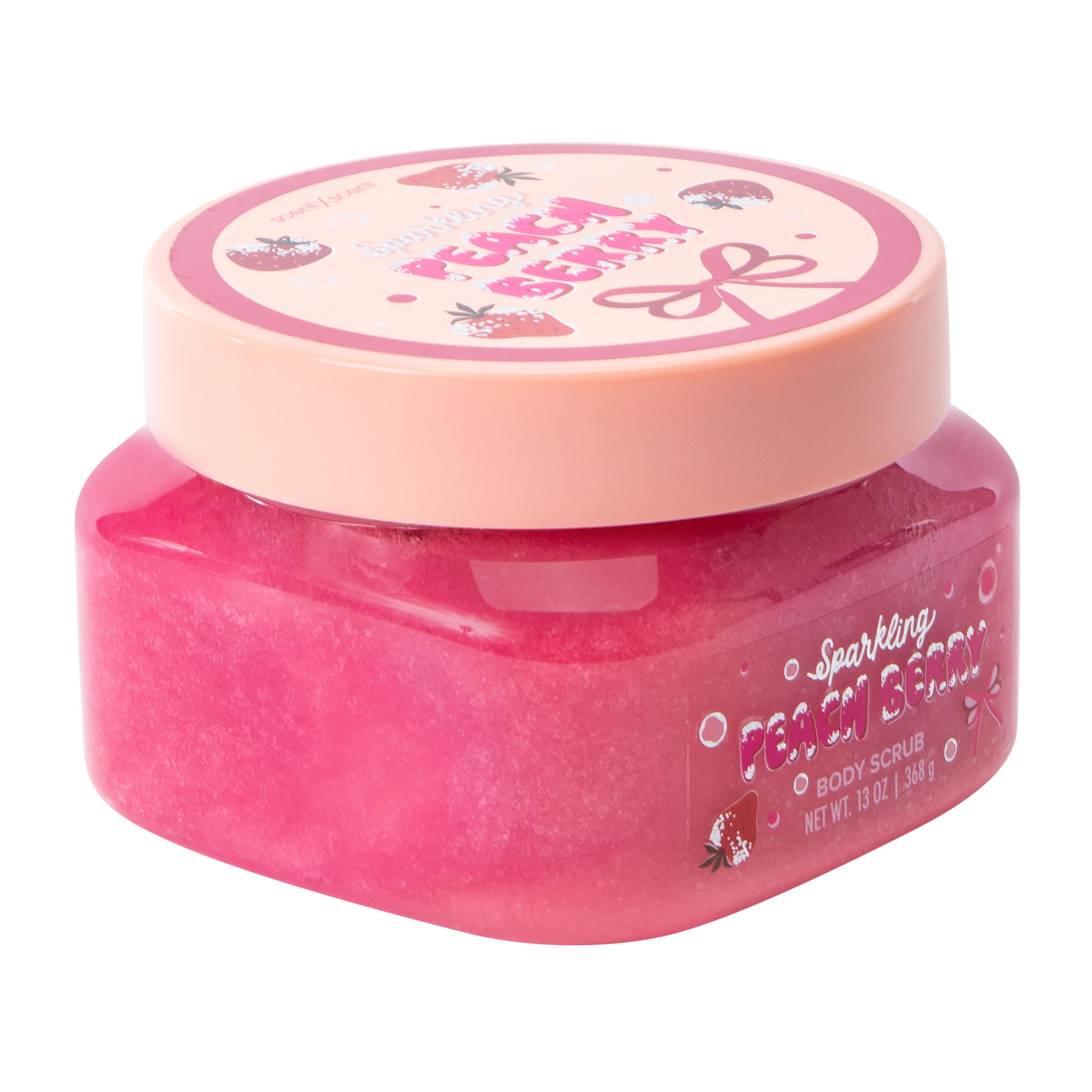 ScentXScent Sparkling Peach Berry Body Scrub 13oz