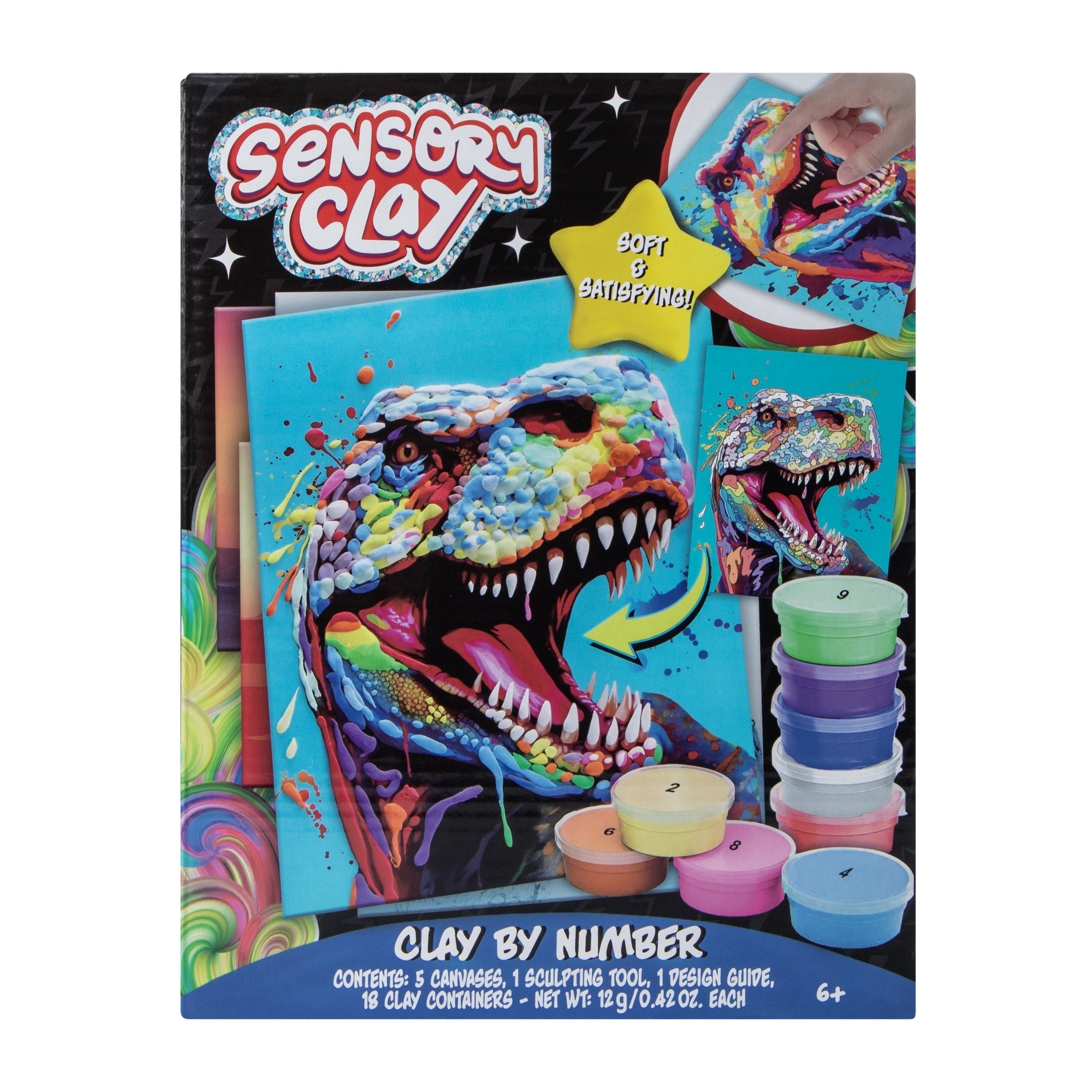 Clay By Number Dinosaur Set