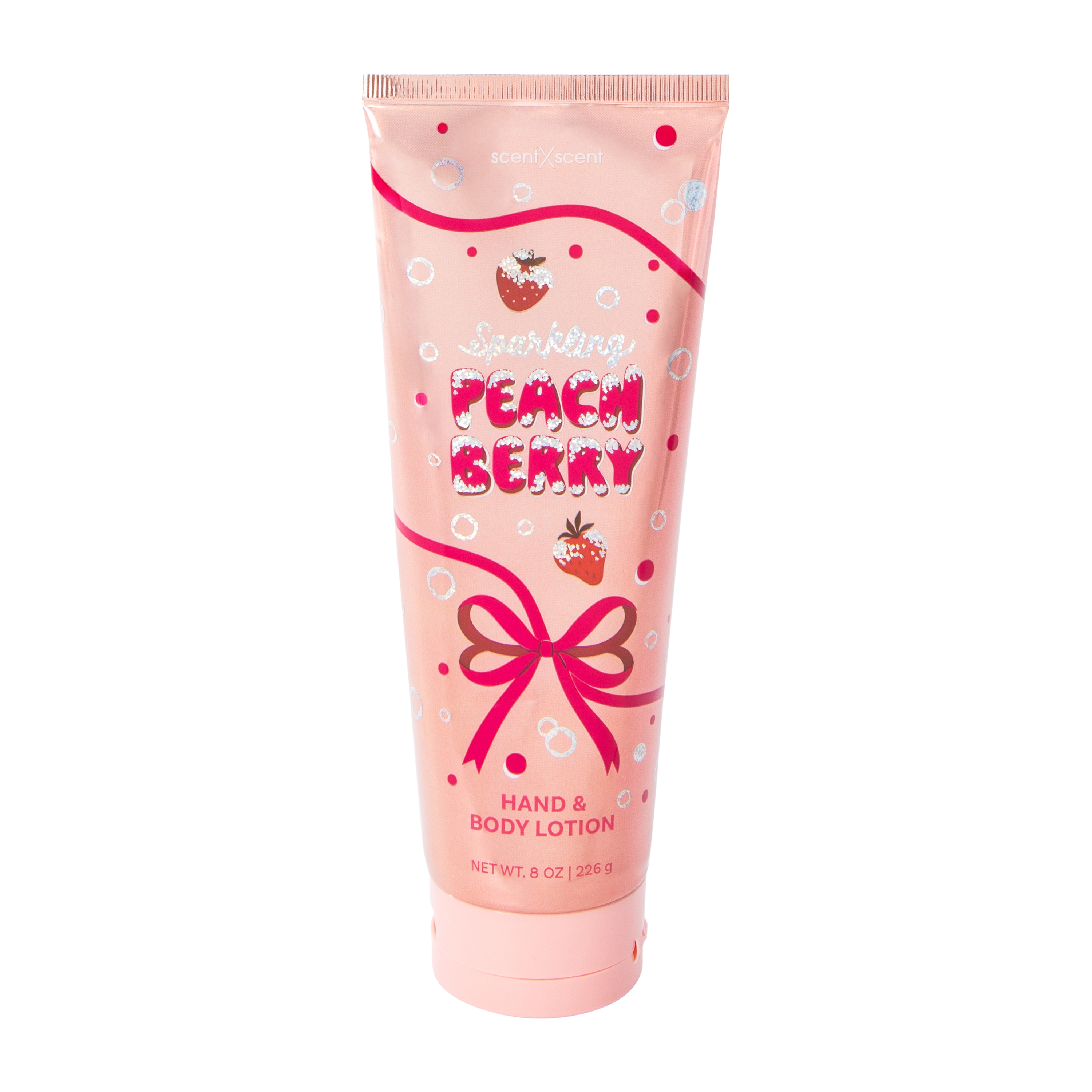 ScentXScent Sparkling Peach Berry Hand & Body Lotion 8oz
