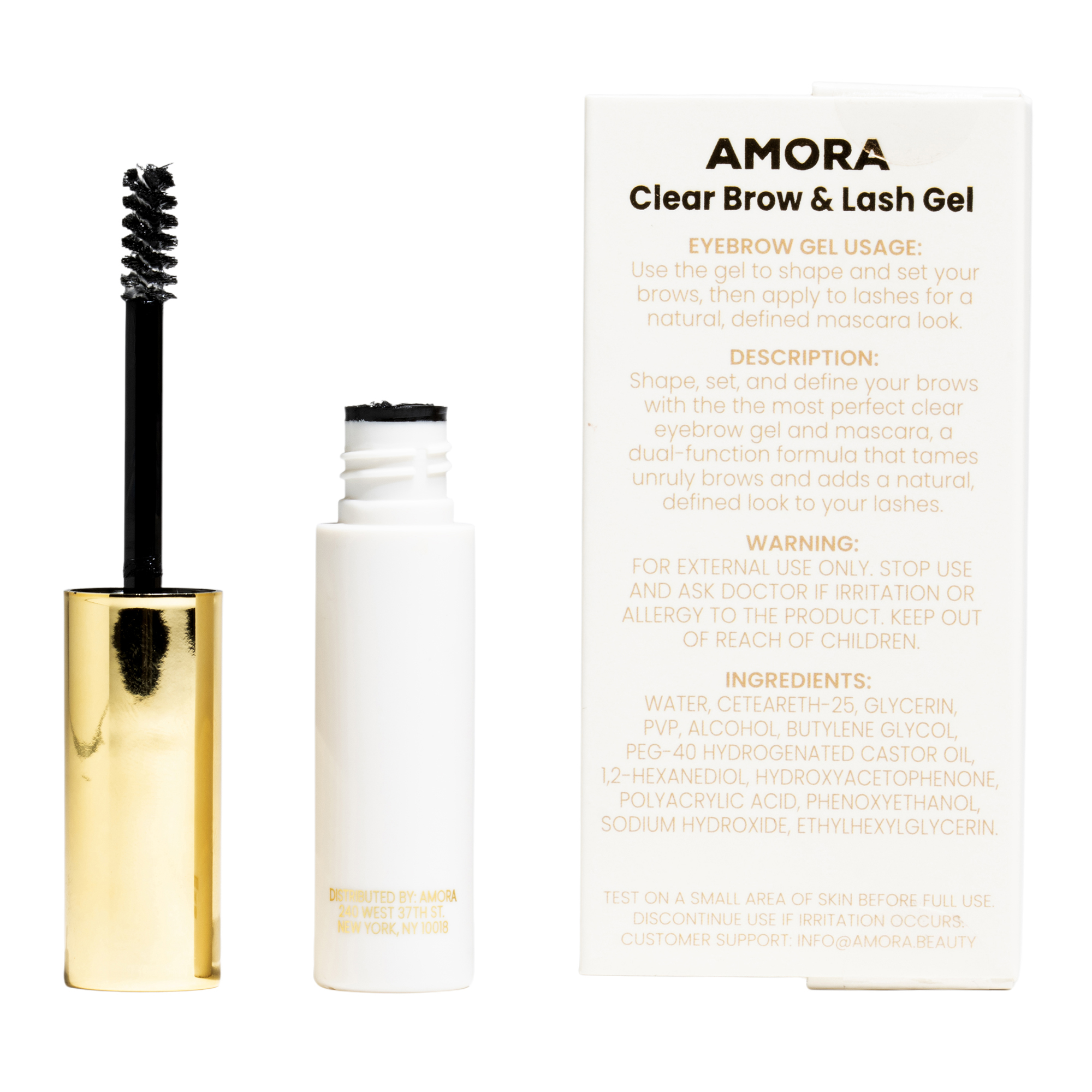 Amora Clear Brow & Lash Gel 0.17oz