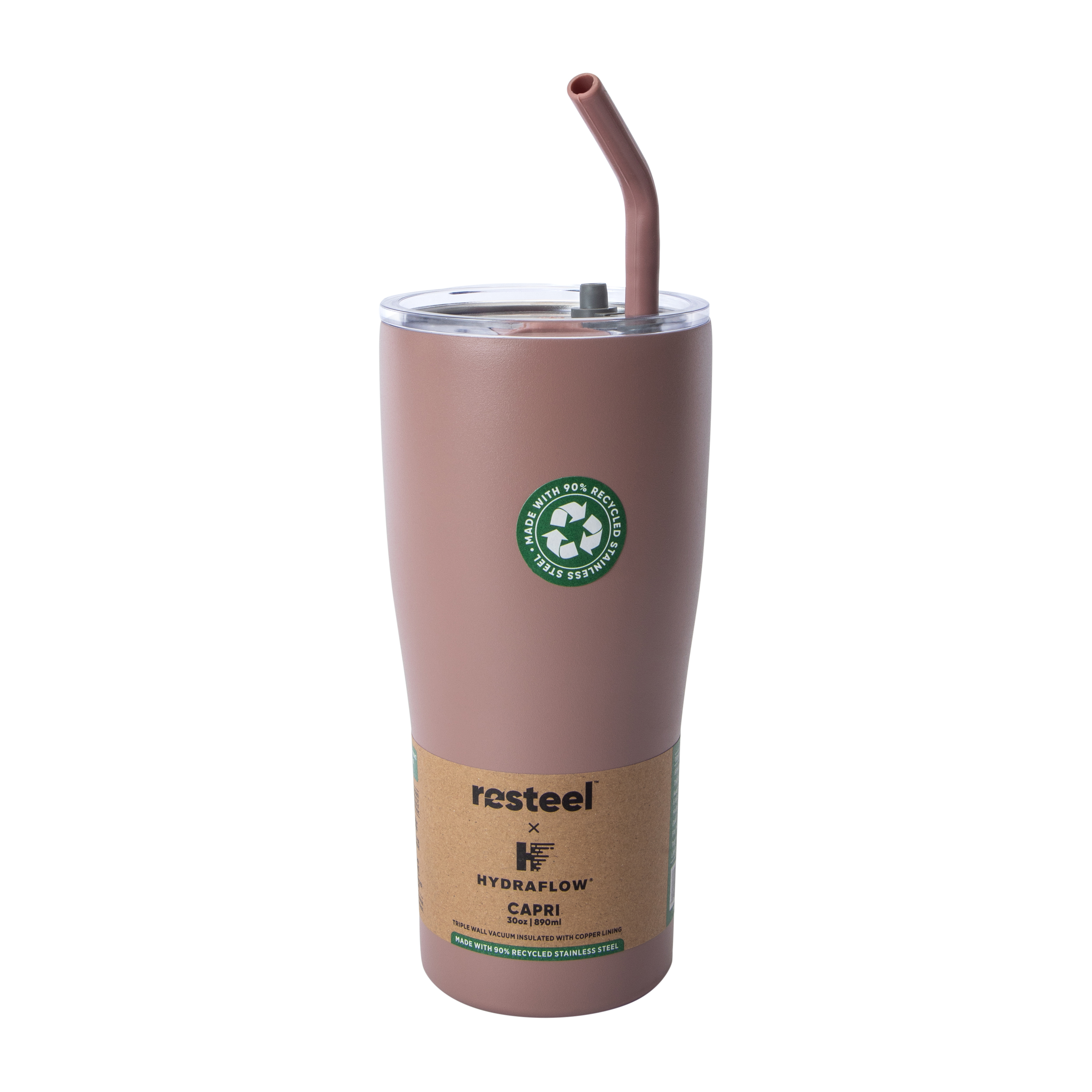 Resteel® X Hydraflow® Brown Capri Tumbler 30oz