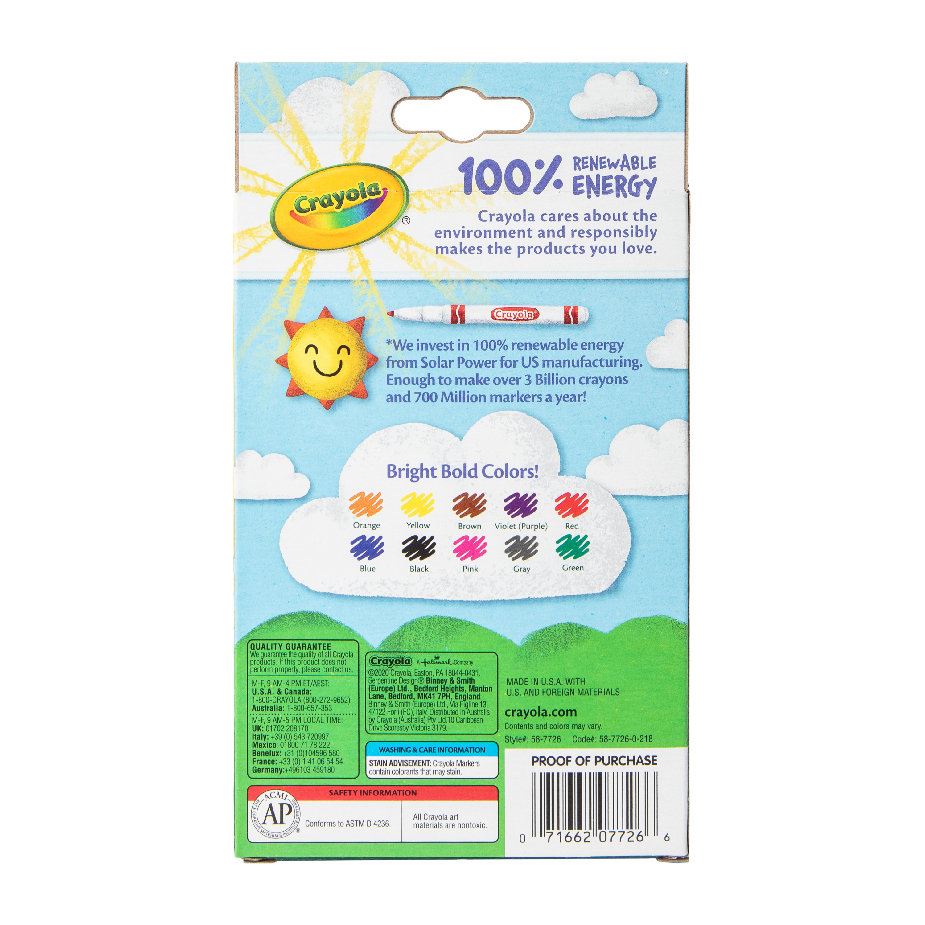 Crayola® Fine Line Markers 10-Count