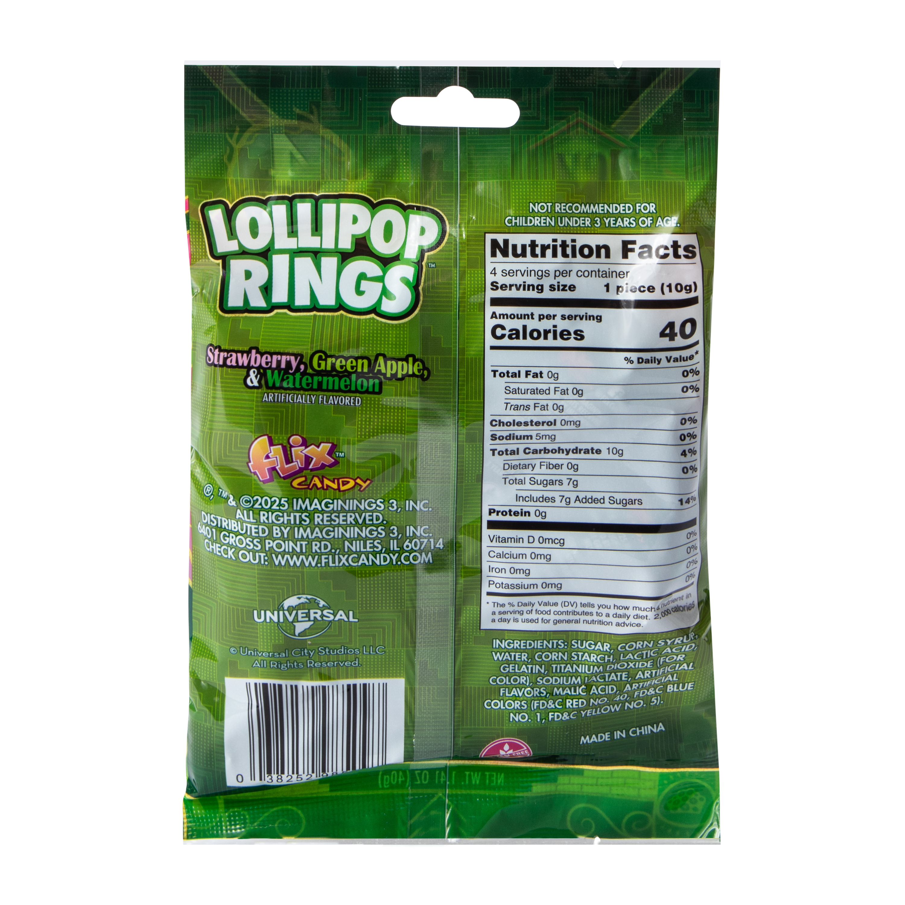 Wicked Lollipop Rings 4-Pack 1.4oz