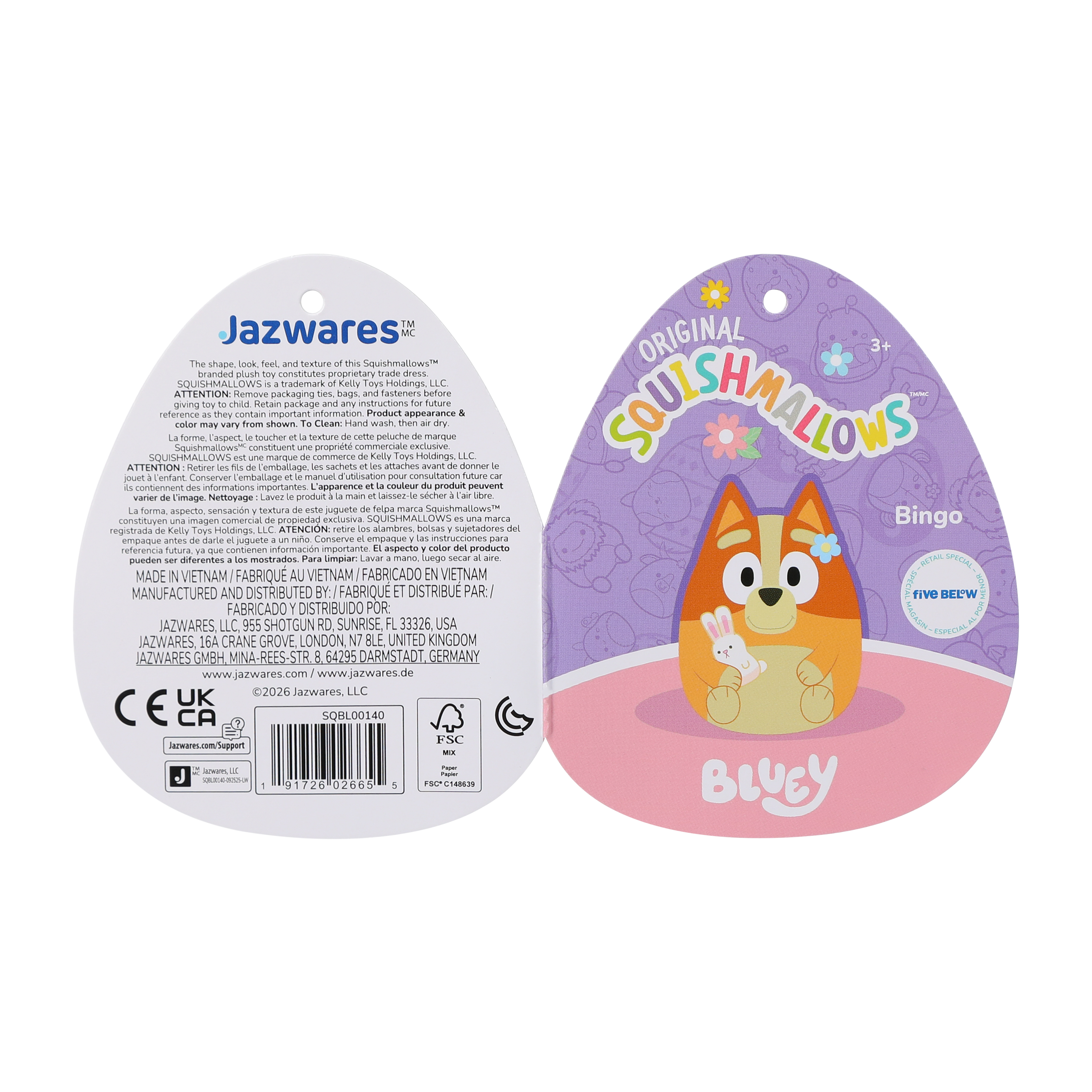 Squishmallows™ Bluey™ Easter Character Plush