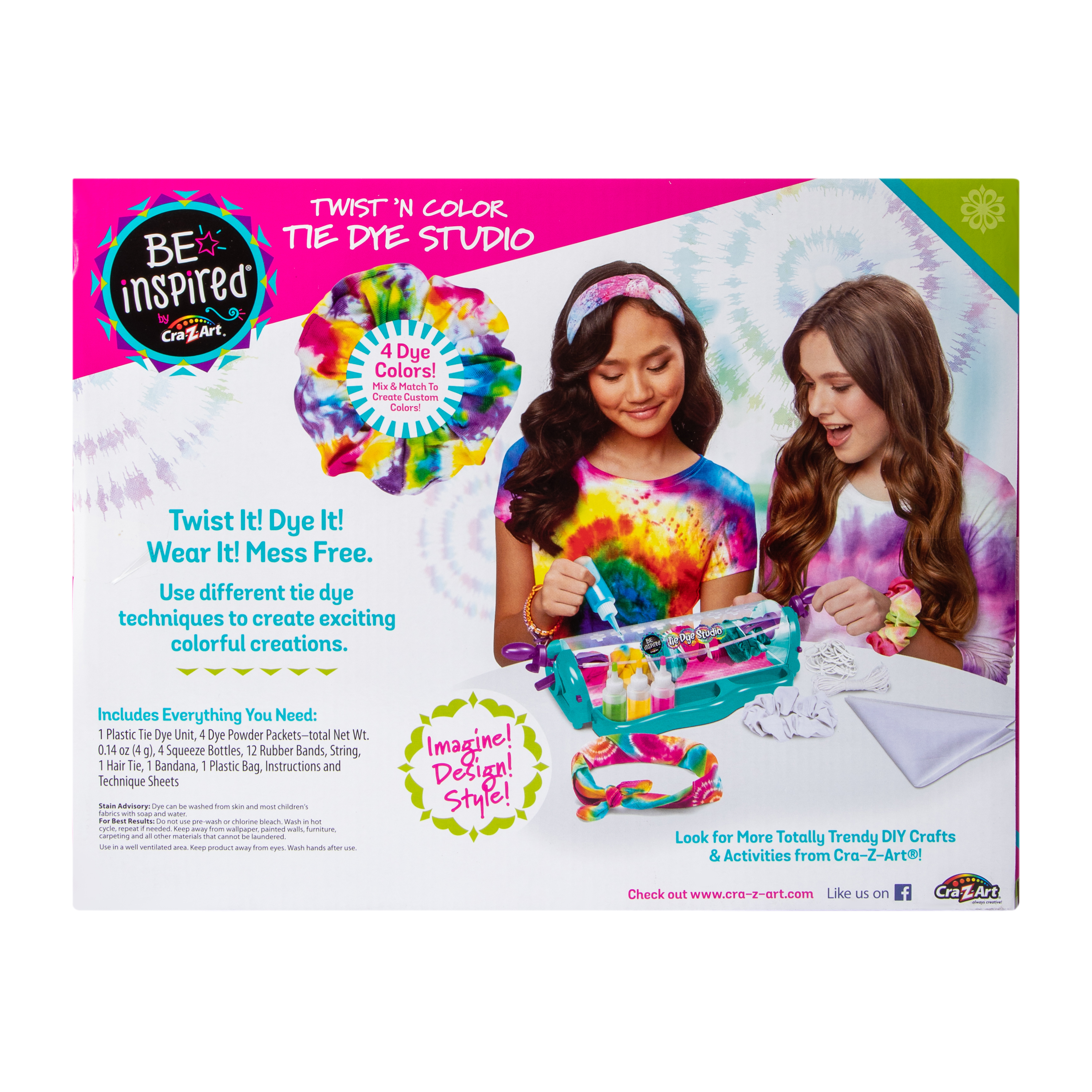 Be Inspired® By Cra-Z-Art® Twist N' Color Tie Dye Studio Kit