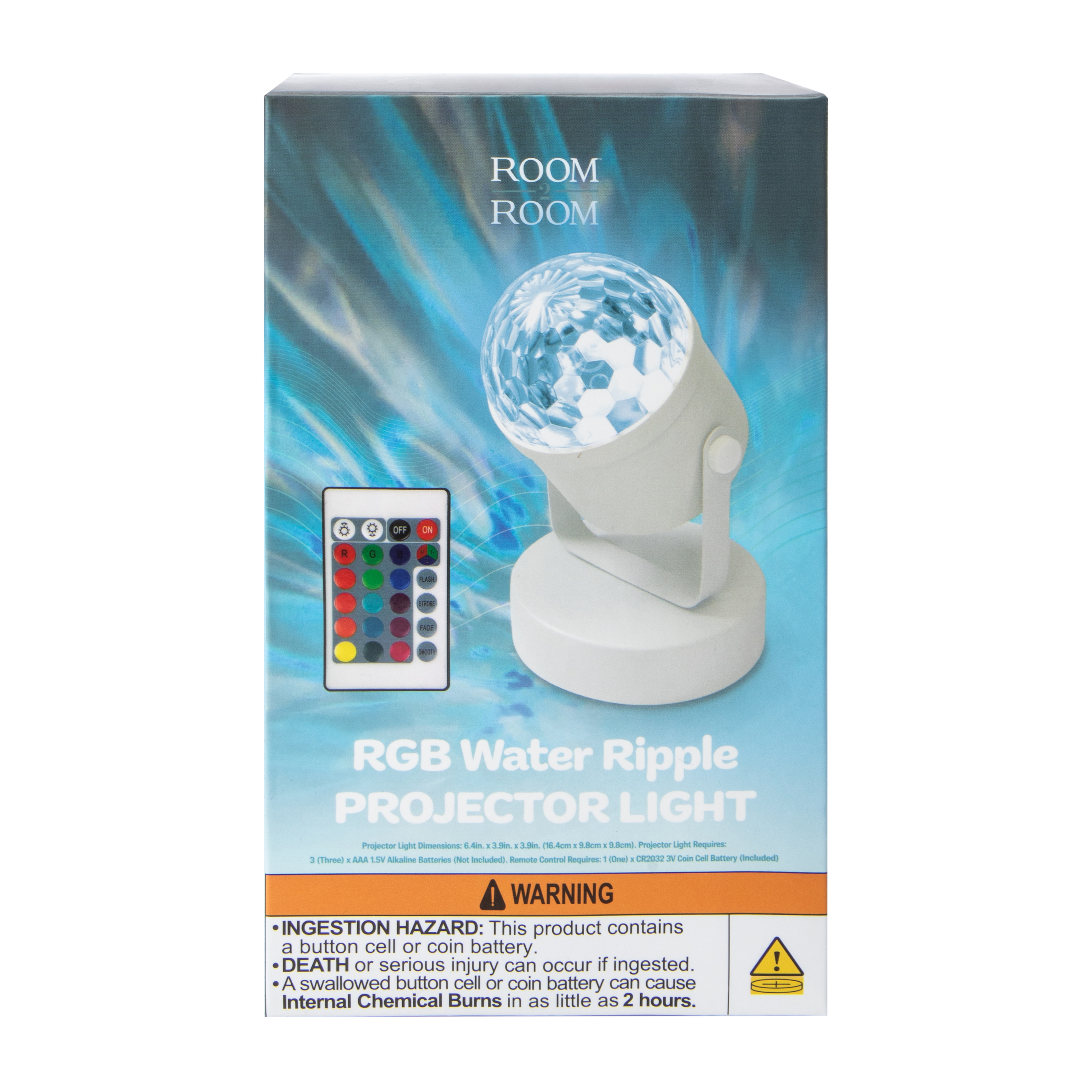 Room 2 Room™ RGB Water Ripple Projector Light