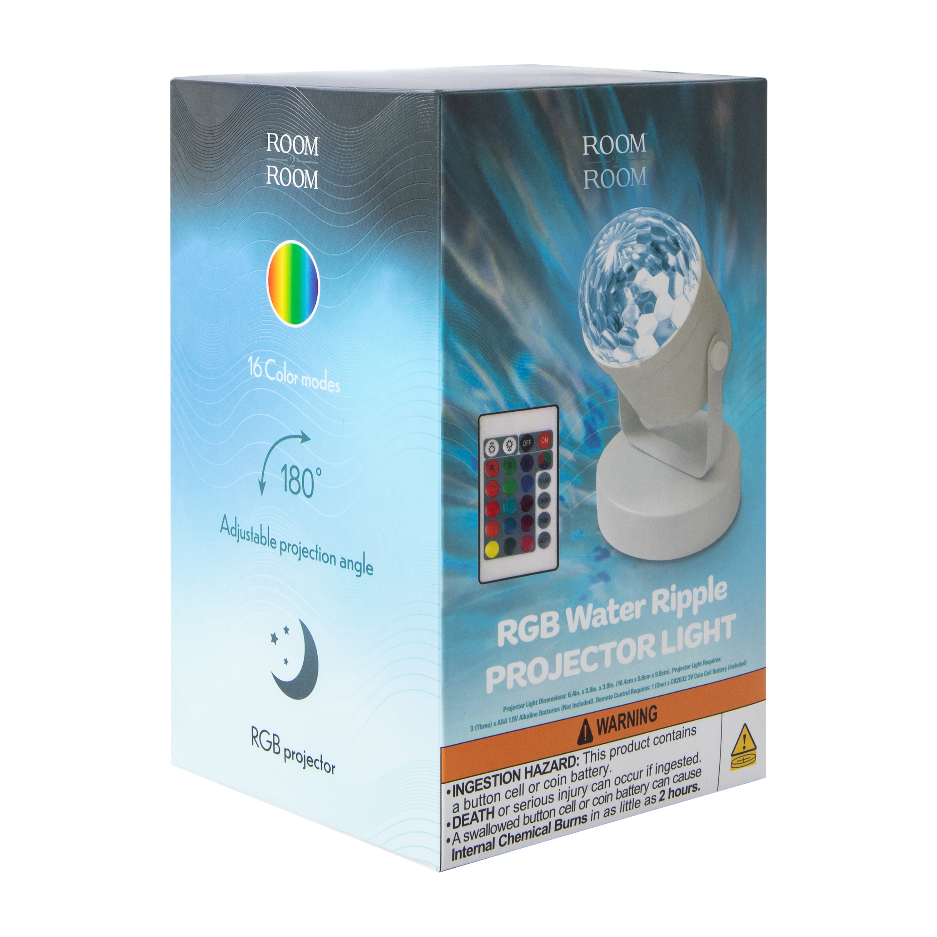 Room 2 Room™ RGB Water Ripple Projector Light