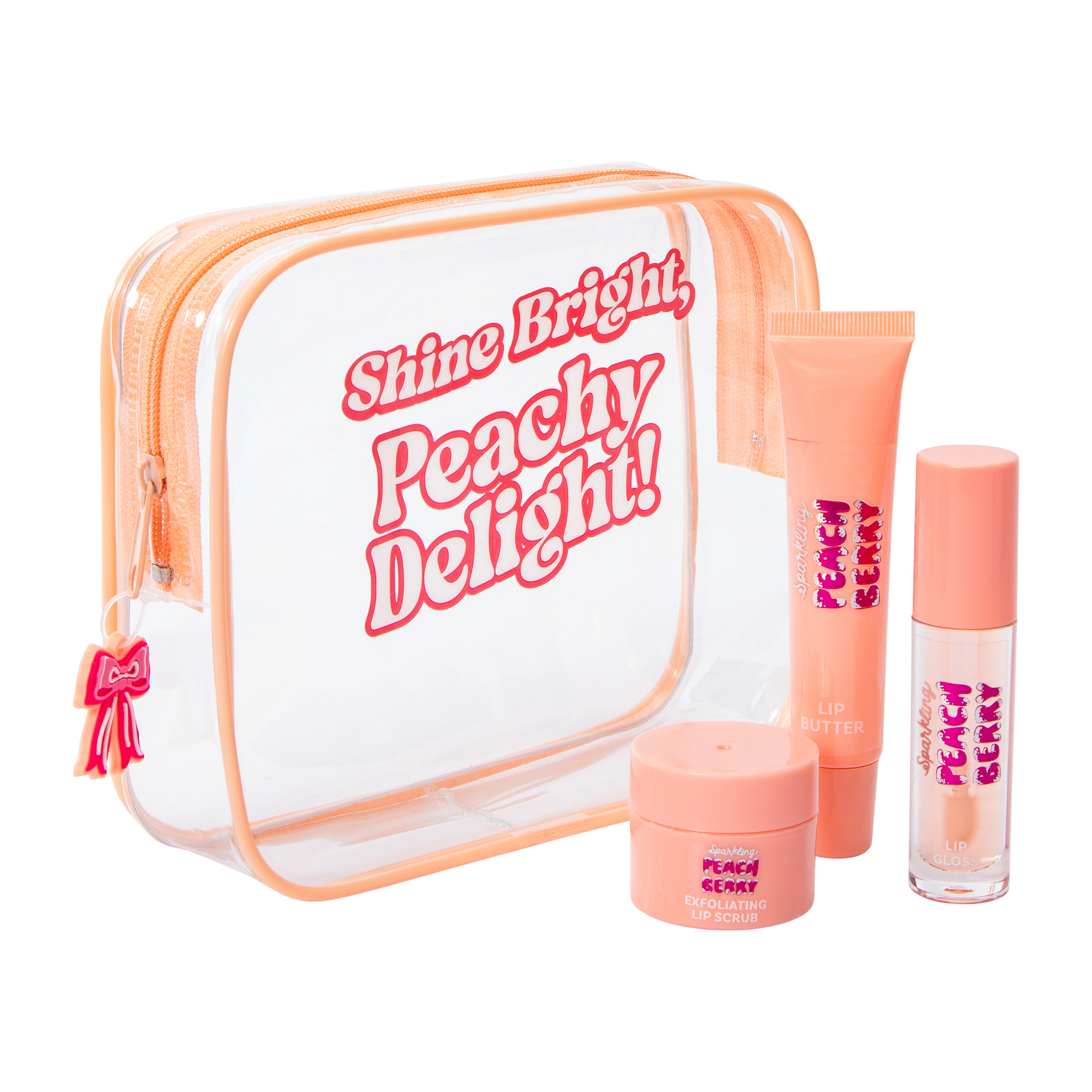 ScentXScent Shine Bright, Peachy Delight! Holiday Lip Care Trio