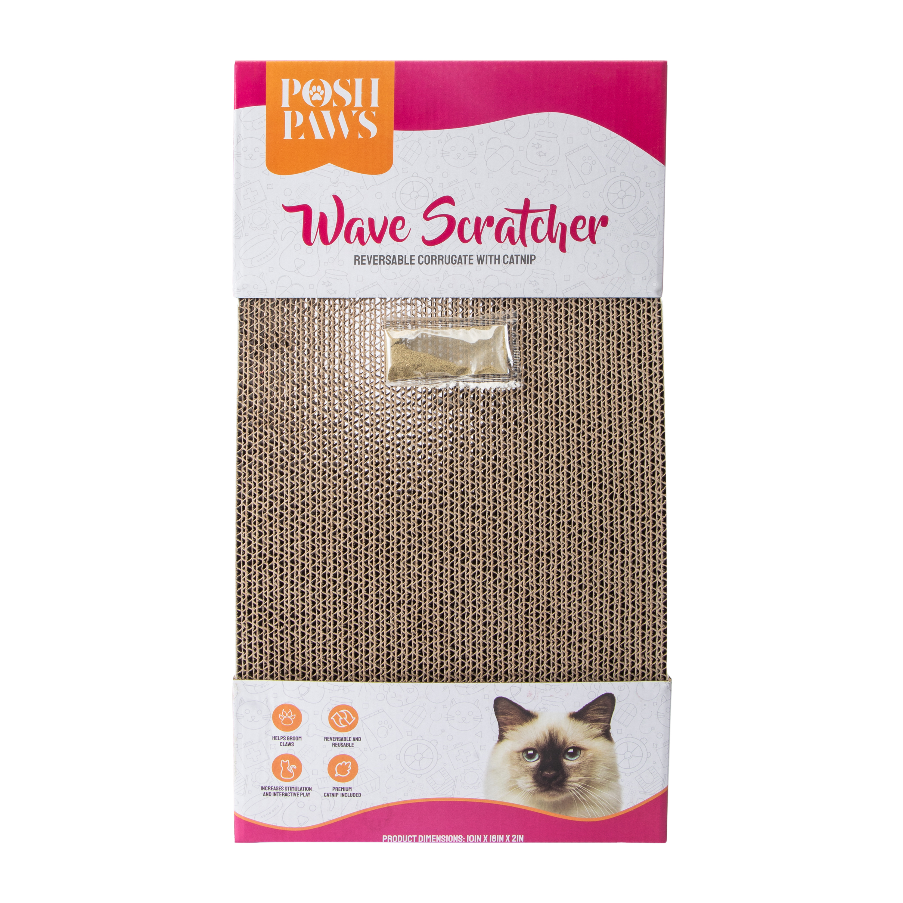 Posh Paws Pets Wave Scratcher
