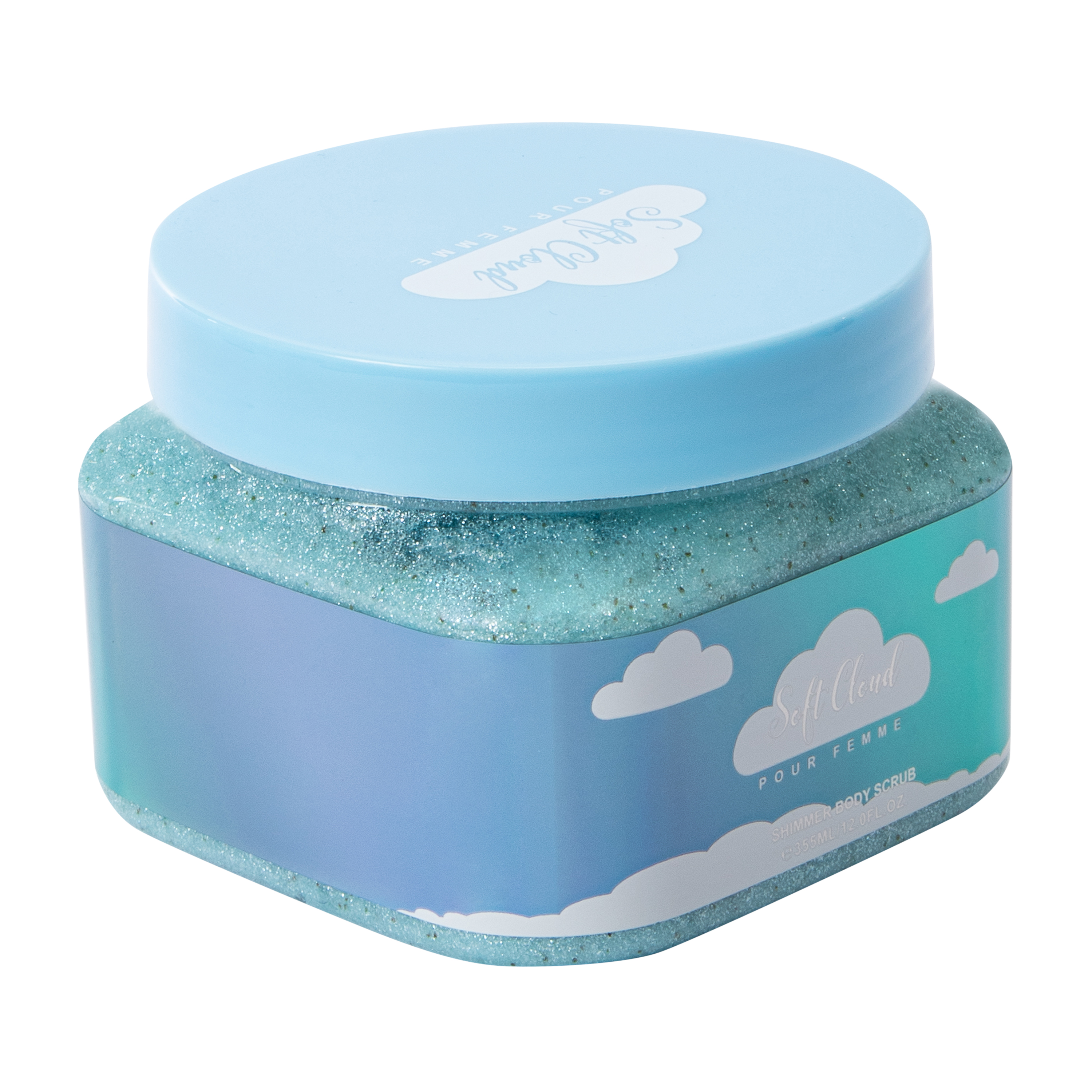 Soft Cloud Shimmer Body Scrub 12oz